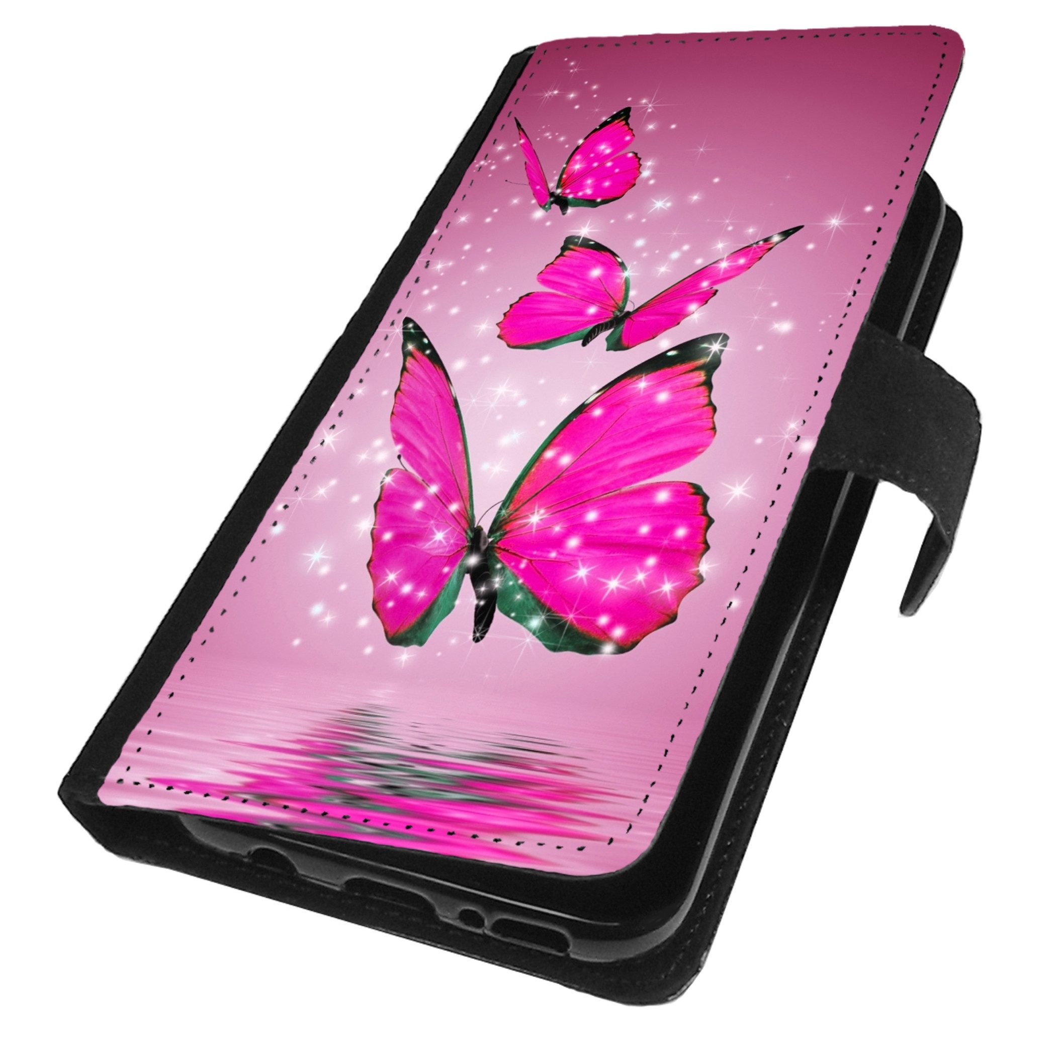 Smartphone-Hülle MOTIV 7 Schmetterling Pink Handyhülle Hülle für Samsung Galaxy Handy