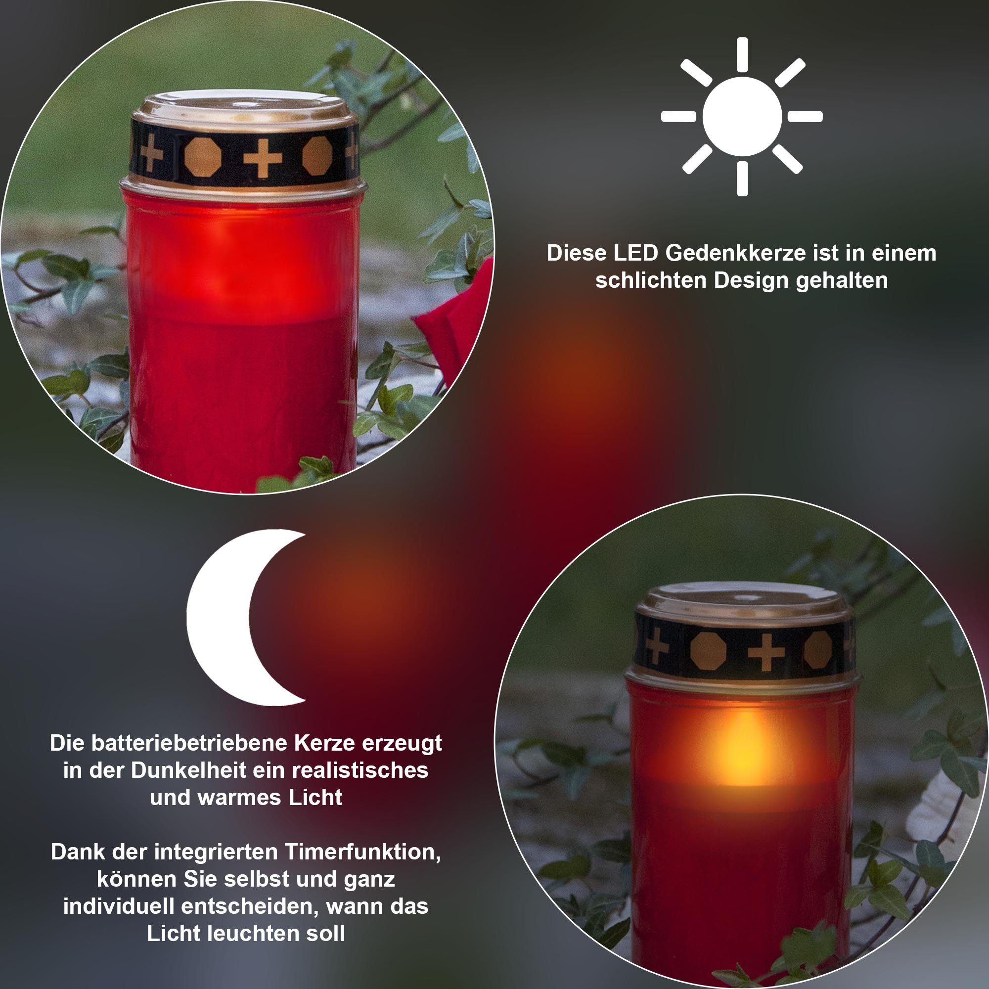 STAR TRADING LED-Kerze Grabkerze Serene (1-tlg) – Bild 4 von 5