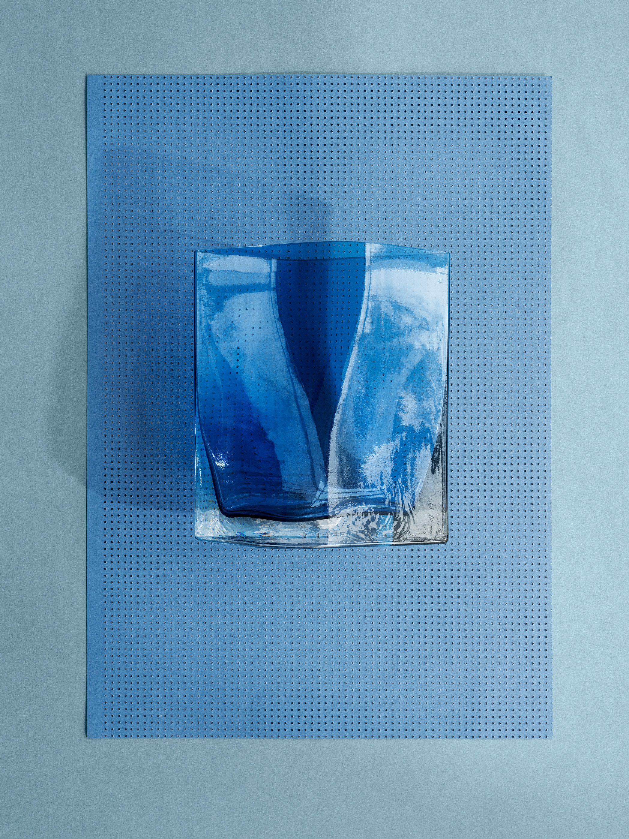 blomus Dekovase -DUASIS- Vase, Blumenvase, Keramikvase: modernes Design (1x Vase), Skulpturale Glasvase, Farbspiel, Handgefertigt, Unikat