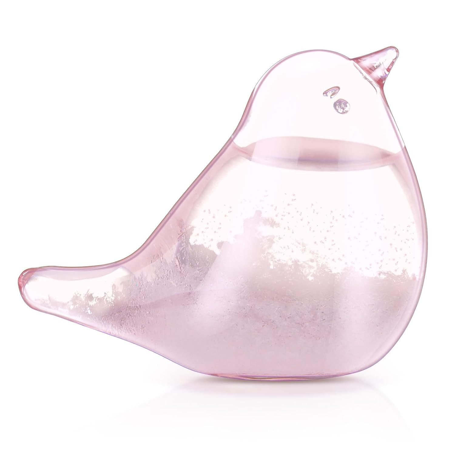 FELIXLEO Storm Glass Wetterstation Barometer Desktop Büro Pink Dekoration Funkwetterstation