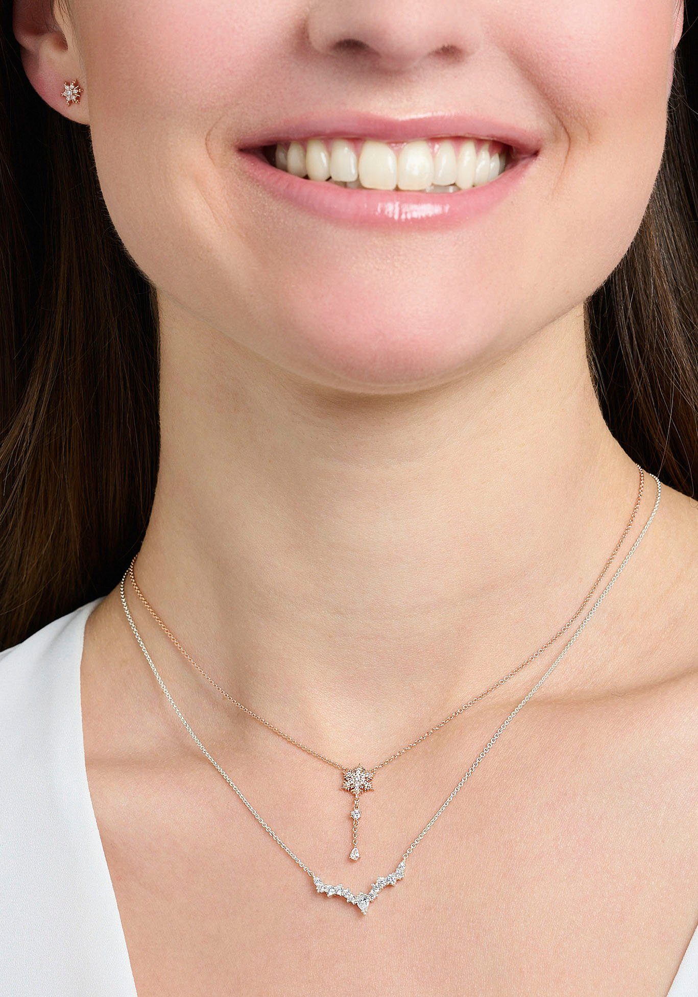 THOMAS SABO Kette mit Anhänger Eiskrist...