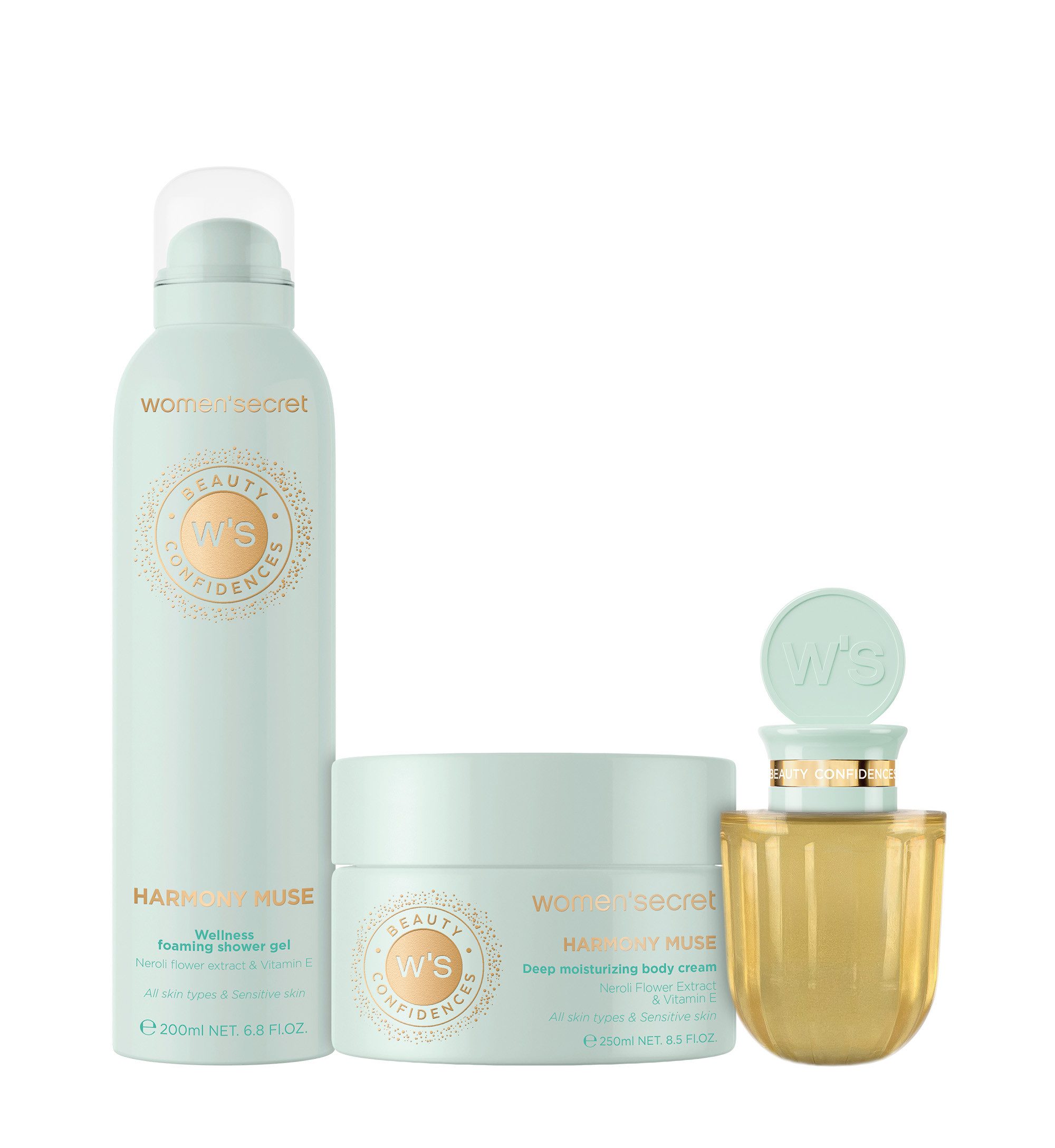 women'secret Duft-Set Giftset - L - Harmony Muse, 3-tlg., Duft-Set, fruchtig-florale Duftrichtung, 3-teiliges Set