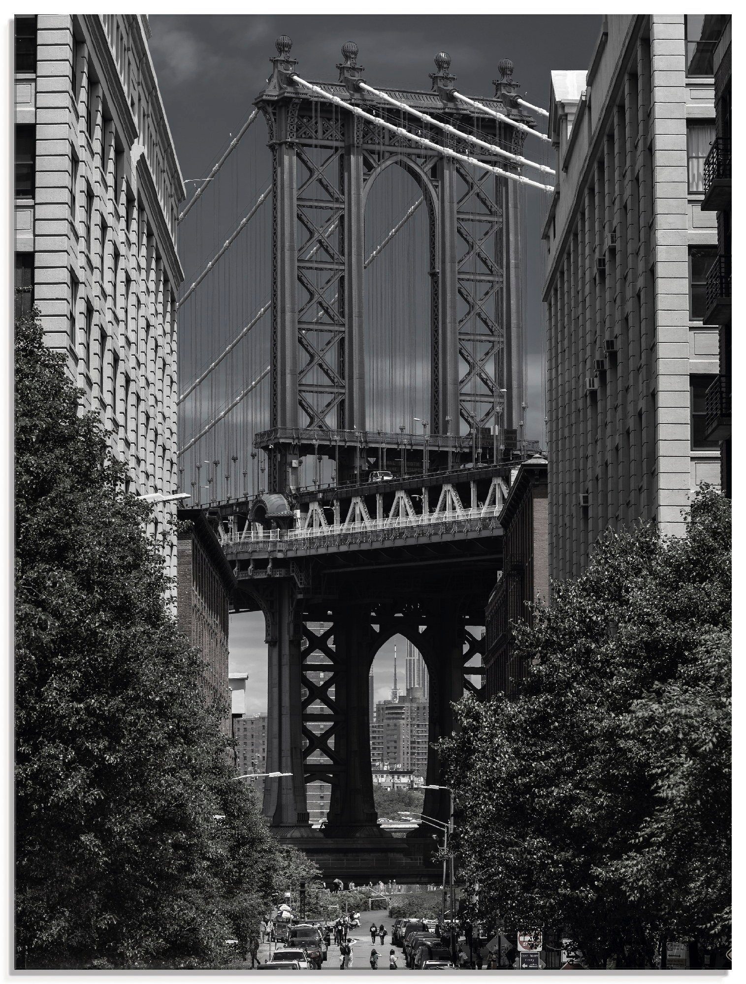 verschiedenen Größen New Artland York Bridge, Manhattan Amerika (1 St), Glasbild in