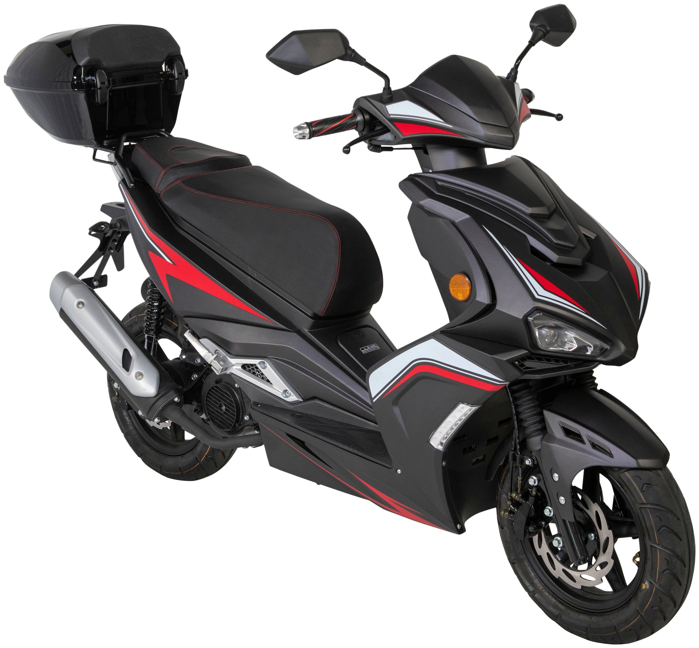 GT UNION Motorroller »Striker«, 125 ccm, 85 km/h, Euro 5, (Set), mit  Topcase online kaufen | OTTO