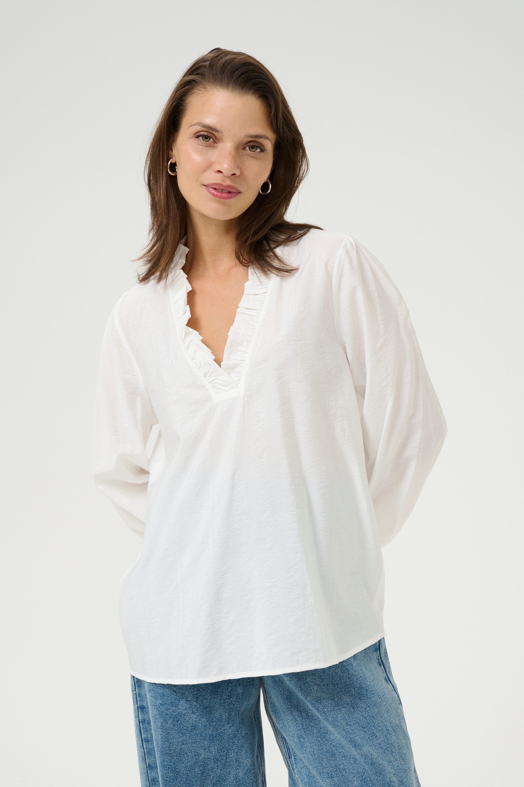 KAFFE Langarmbluse Langarm-Bluse KAsanni günstig online kaufen