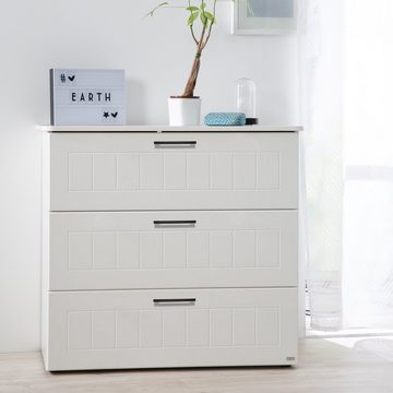 roba® Jugendzimmer-Set Sylt, Tagesbett, Schreibtisch, Kleiderschrank, Kommode, Nachttisch