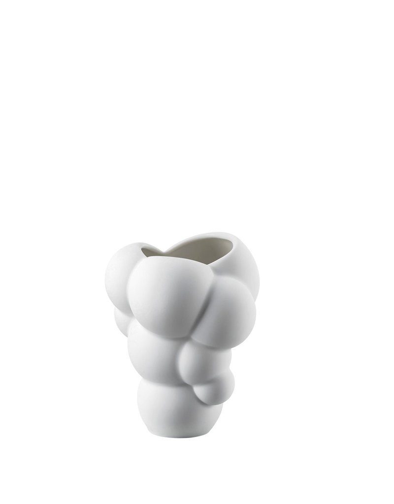 Rosenthal Tischvase Vase Skum aus weißem Porzellan, 10 cm, Kollektion Miniaturvasen