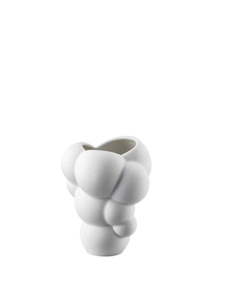 Rosenthal Tischvase Vase Skum aus weißem Porzellan, 10 cm, Kollektion Miniaturvasen