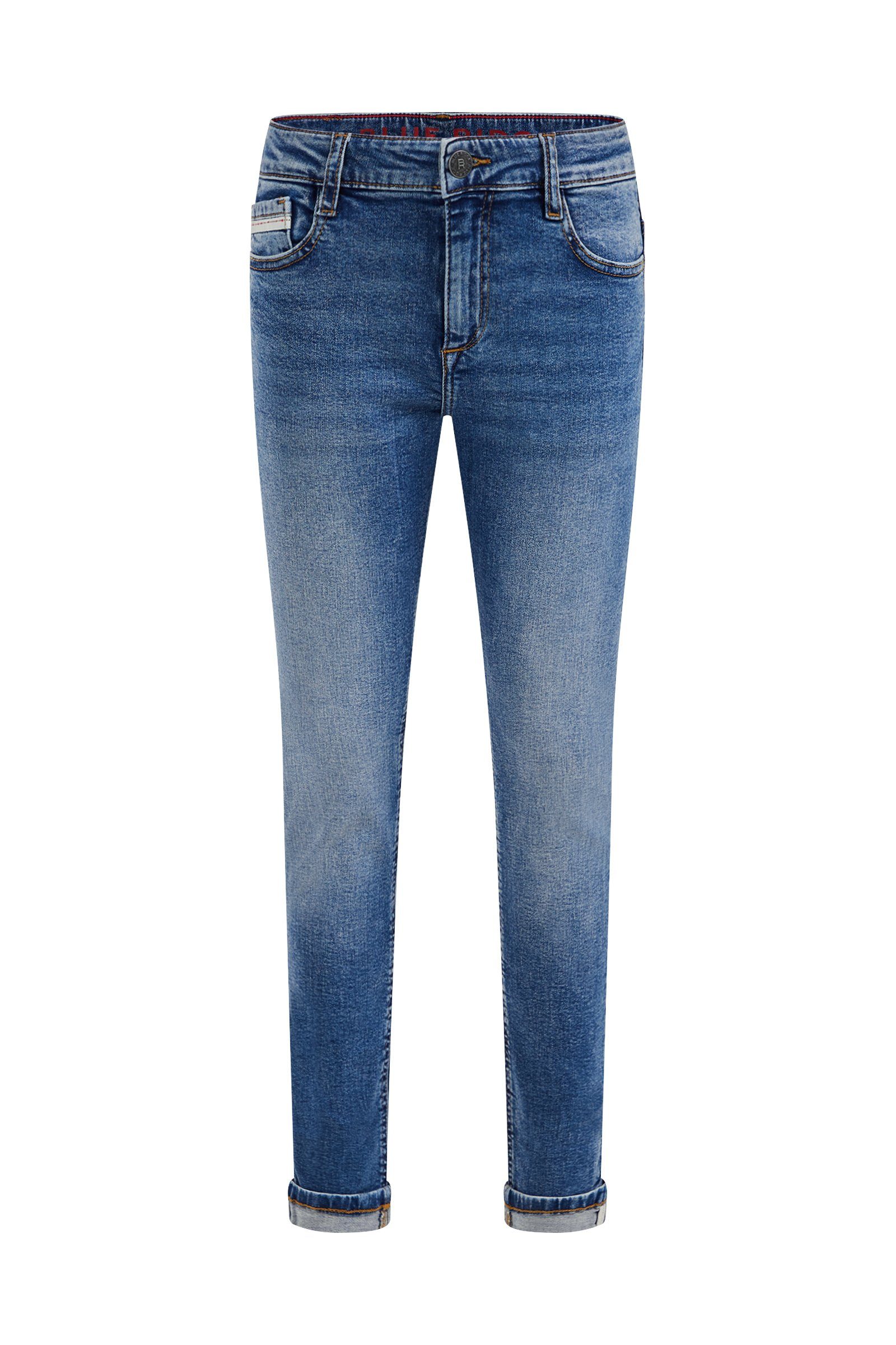 WE Fashion Slim-fit-Jeans Dunkelblau