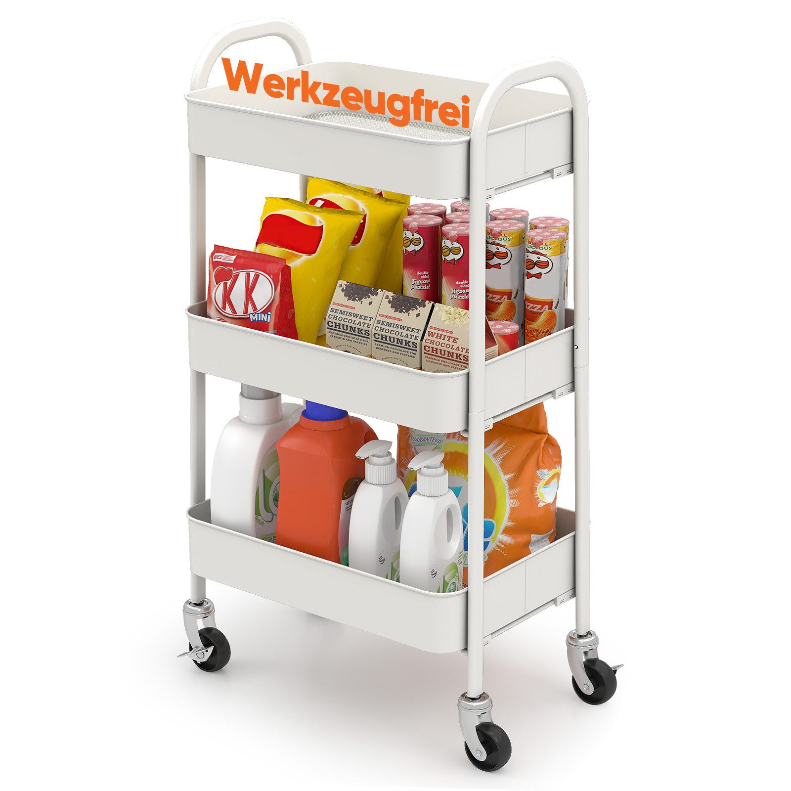 Sekey Küchenwagen Servierwagen mit Rollen Beistellwagen günstig online kaufen