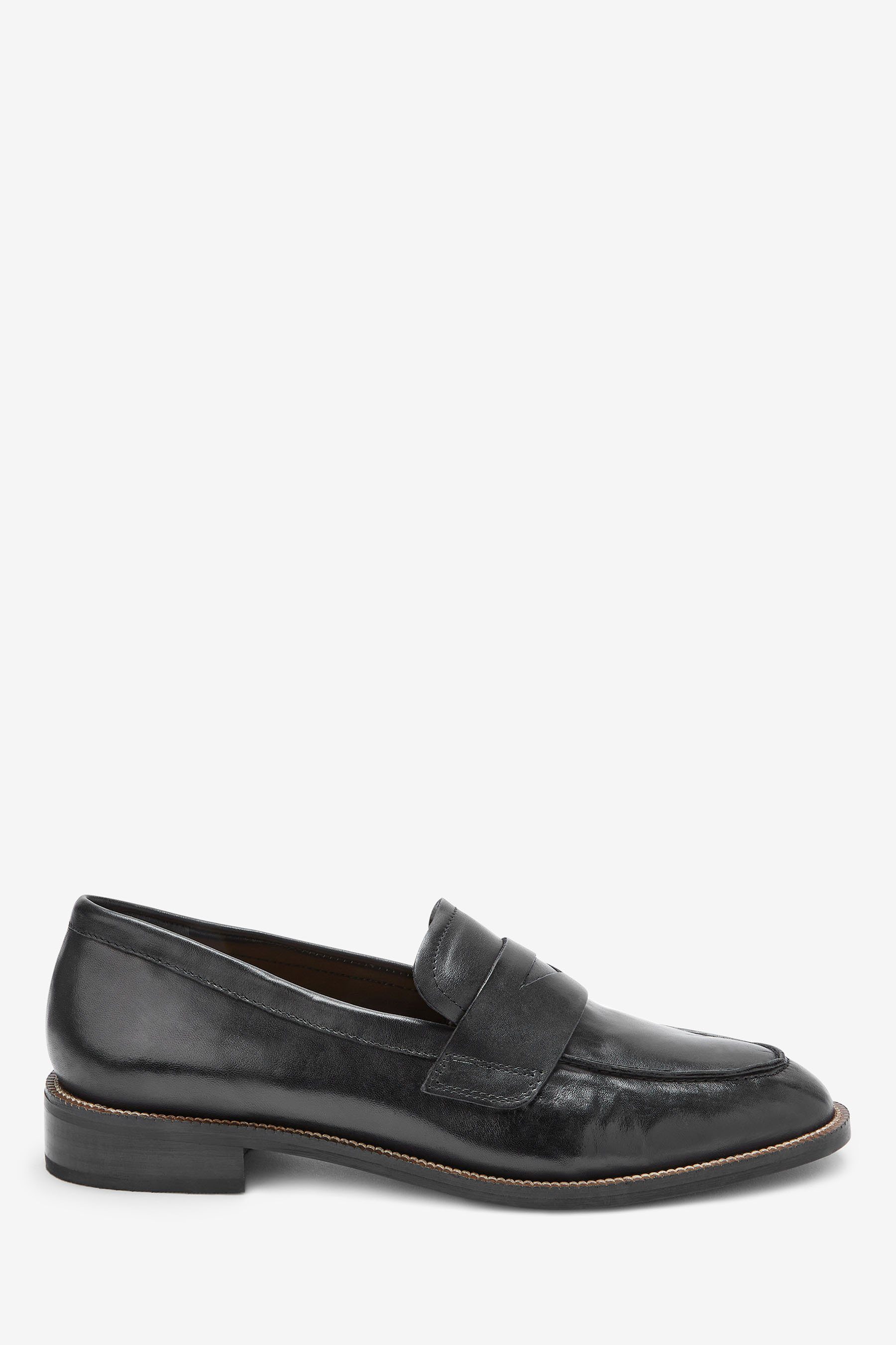 Next Lederloafer mit mandelförmiger Zehenpartie Mokassin günstig online kaufen