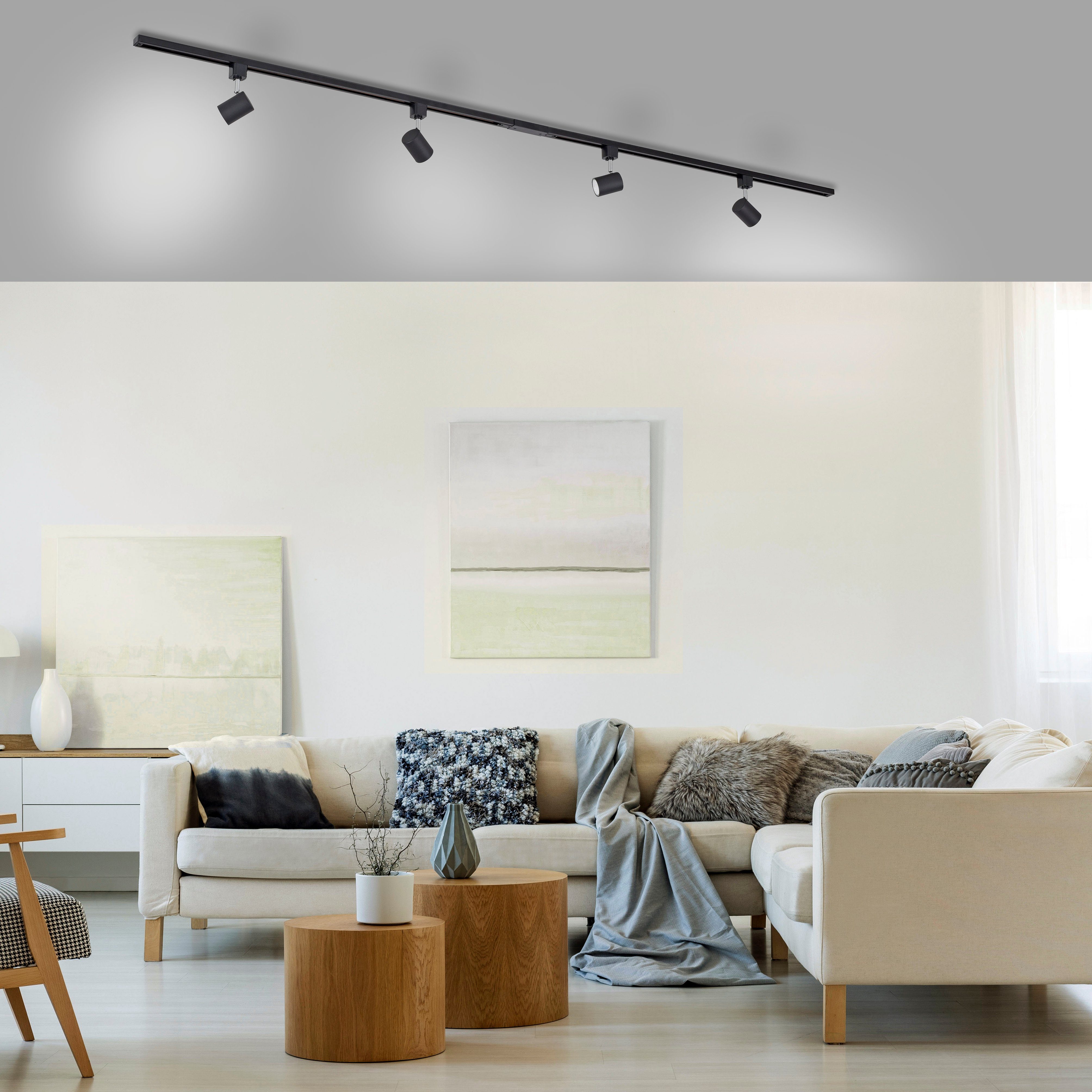 JUST LIGHT Deckenleuchte TARIK, LED wechselbar, günstig online kaufen