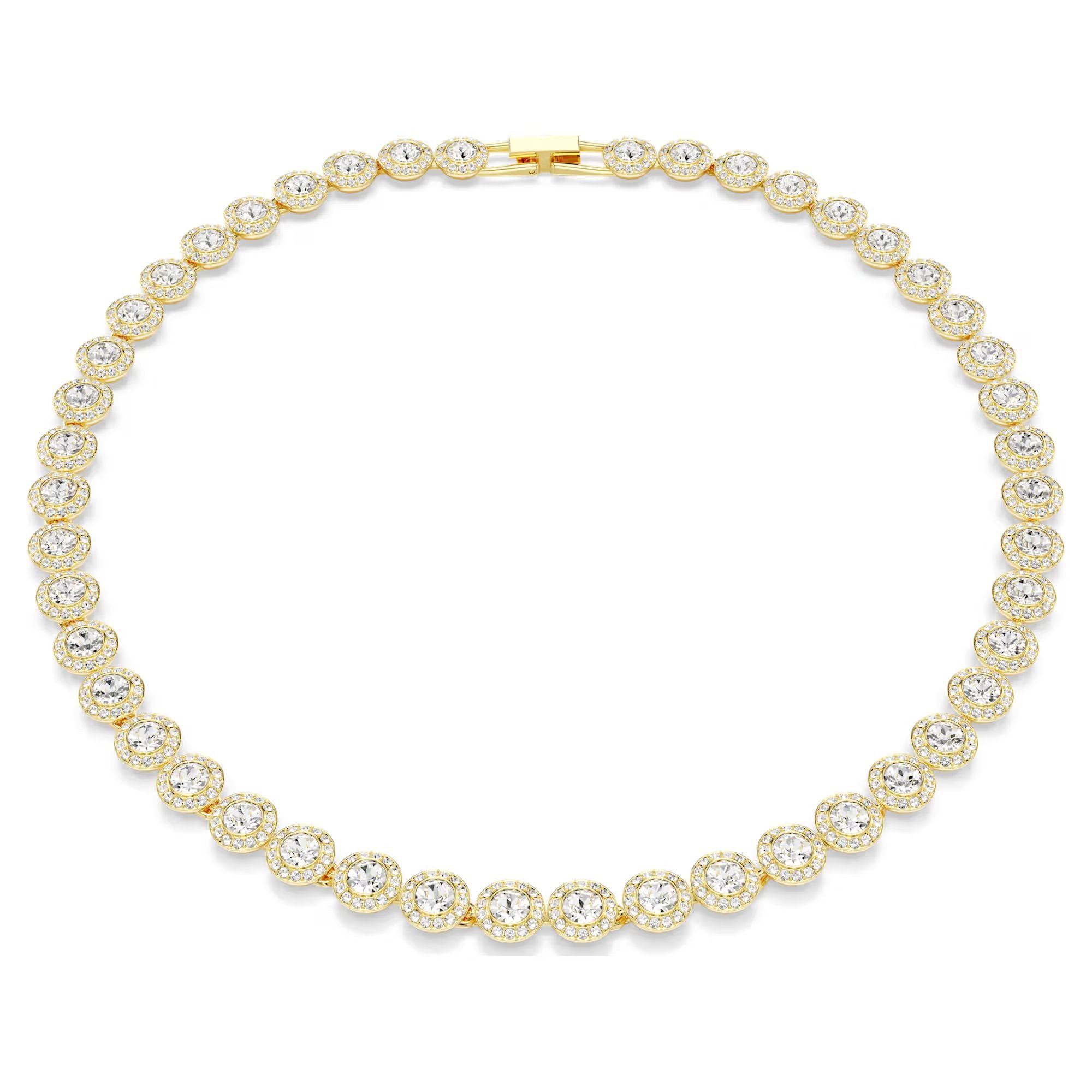 Swarovski Collier Schmuck Geschenk Una Angelic Tennis Halskette, mit Swarovski® Kristall