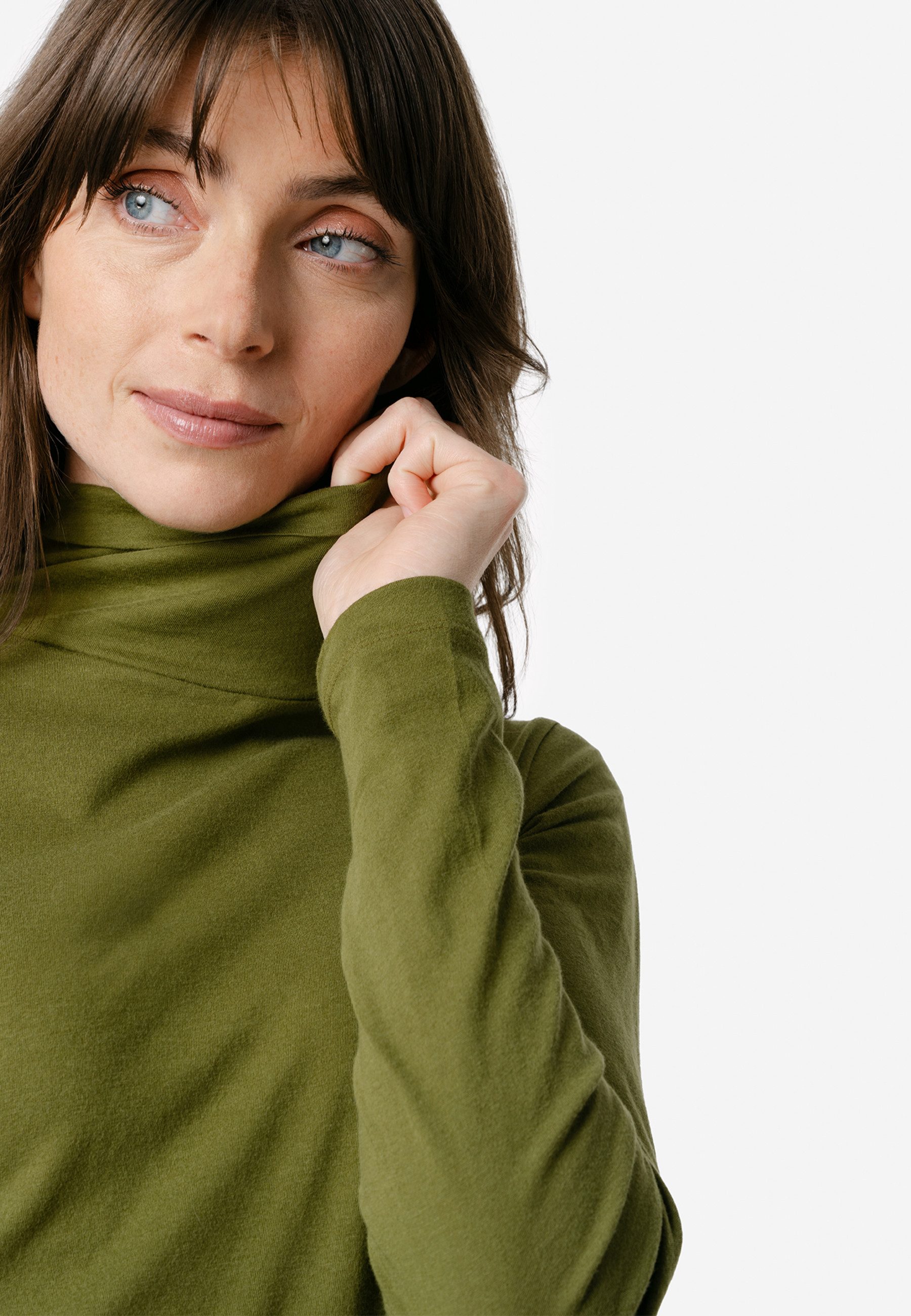LIVING CRAFTS Rollkragenpullover NIA GOTS zertifiziert