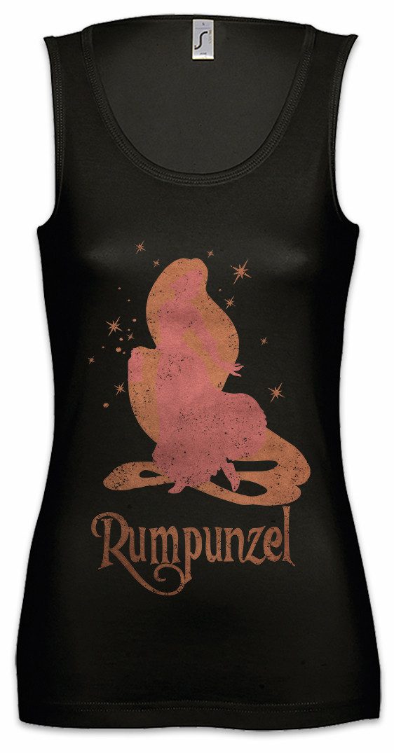 Tanktop Rumpunzel Ärmelloses Damen T-Shirt Rum Besoffen Karneval Fasching