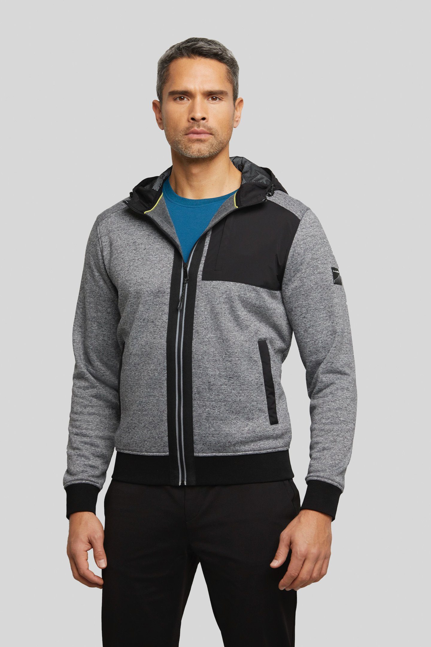 Sweatjacke mit Kapuze bugatti