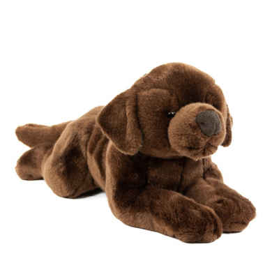 Teddys Rothenburg Kuscheltier Labrador dunkelbraun liegend 40 cm Kuscheltier Hund Uni-Toys (Hund)