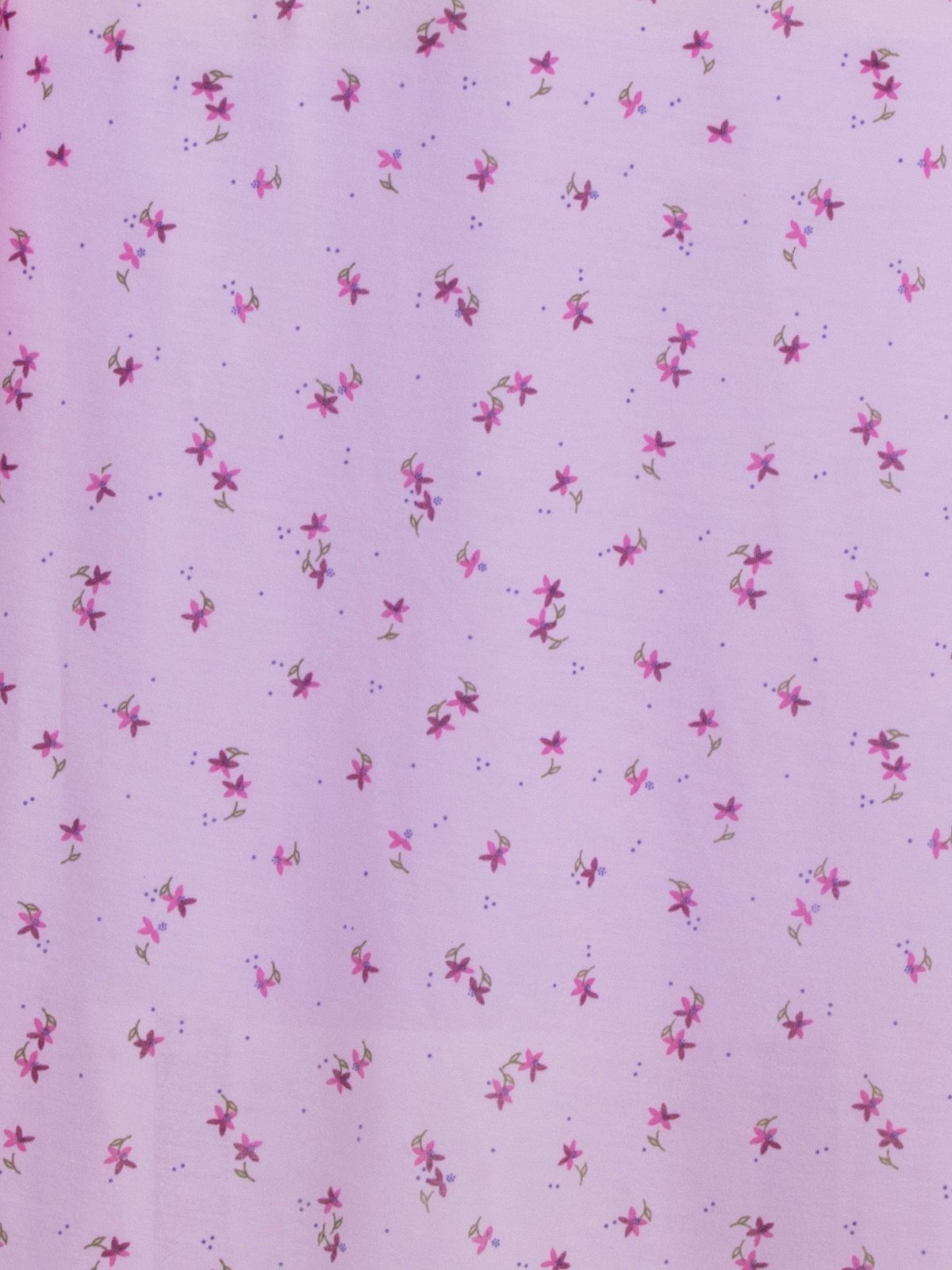 Lucky 3XL-6XL Nachthemd - rosa Nachthemd Langarm Blüten