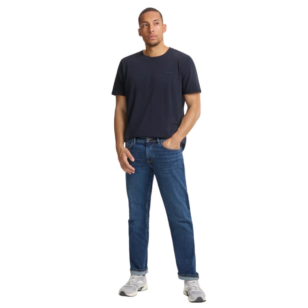CROSS JEANS® Relax-fit-Jeans Antonio E161-518 Dark Blue 5-Pockt Style – Bild 2 von 5