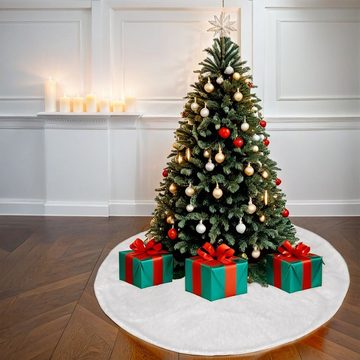 Intirilife Weihnachtsbaumdecke (1-tlg), Christbaumrock Weihnachtsteppich Dekorationsunterlage 115.5 cm