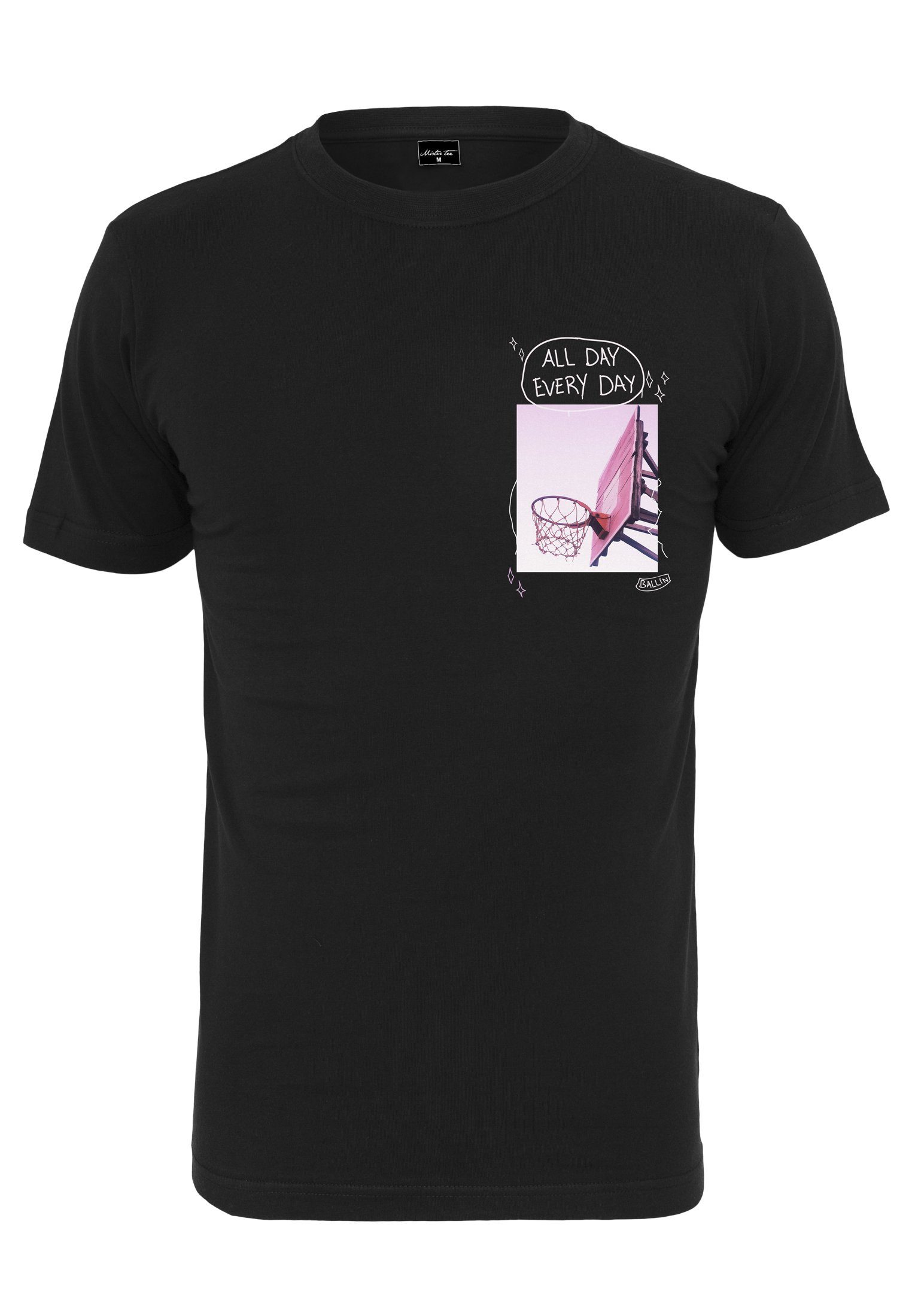 MisterTee T-Shirt Herren All Day Every Day Pink Tee (1-tlg)