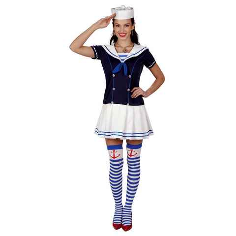 Metamorph Kostüm Sailor Girl, Matrosin-Kleid im Retro-Look