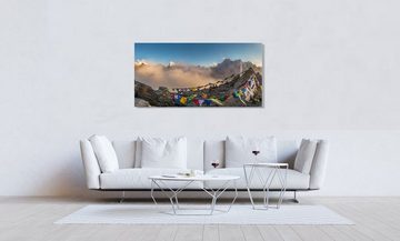 Victor (Zenith) Leinwandbild Leinwandbild \"Tibet Gebetsfahne\" - Größe: 30 x 60 cm, Symbole, in 30x60 cm, Wandbild Leinwand Kultur, Bild Wohnzimmer