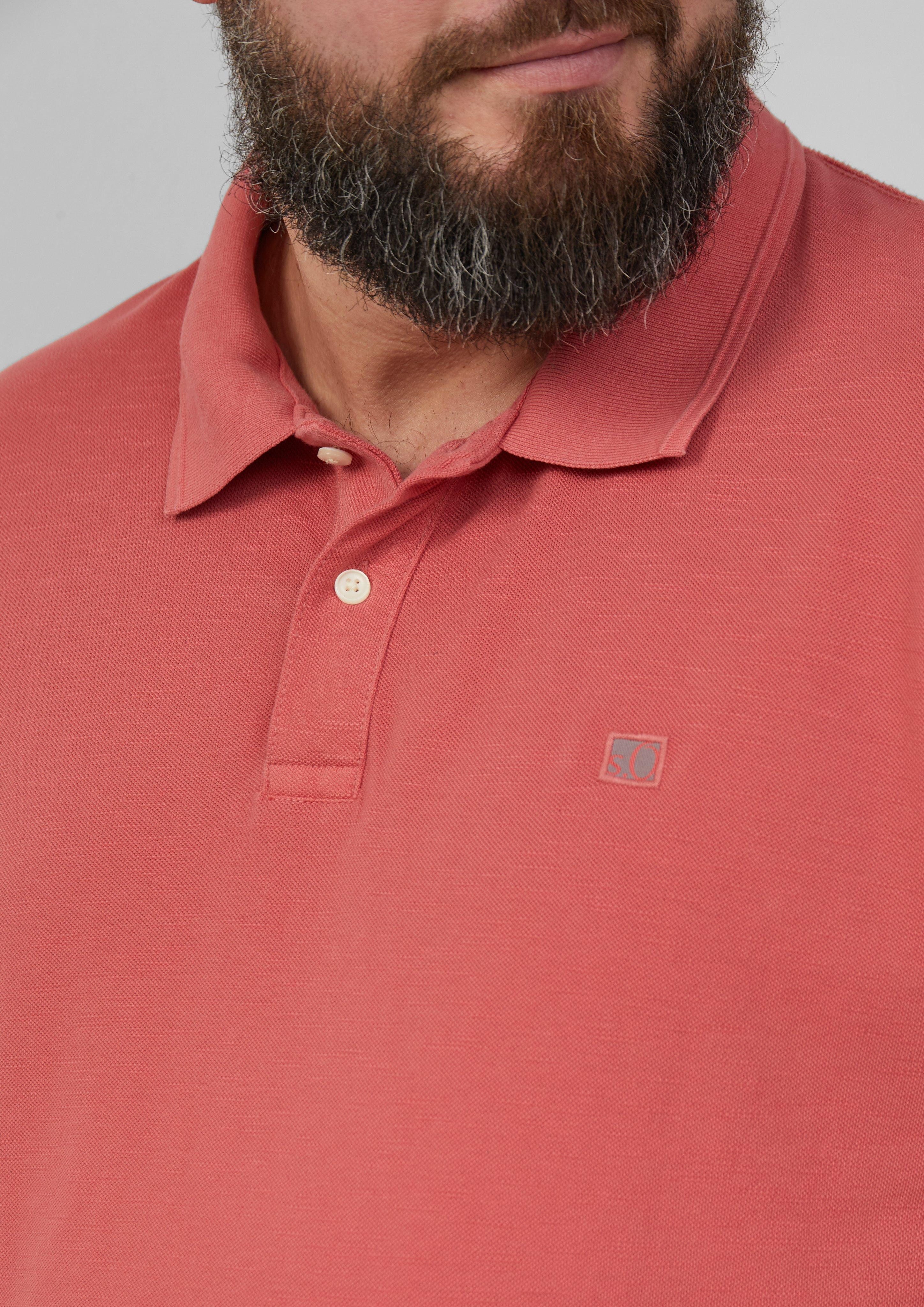s.Oliver Basic-Poloshirt Farbe korallrot Größe: 5XL günstig online kaufen
