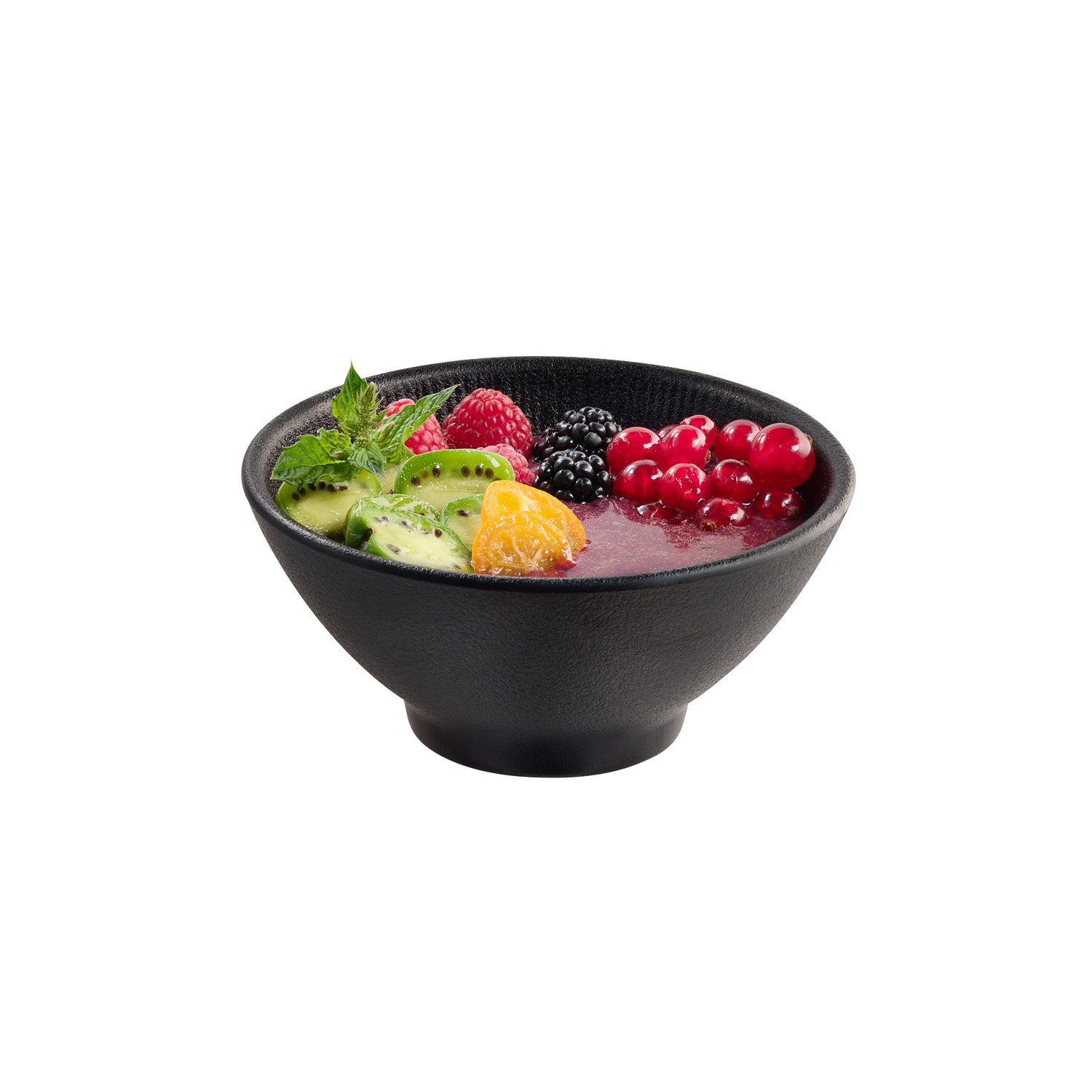 APS Schale NERO, Melamin, (1-tlg), Melamin, schwarz, stapelbar, spülmaschinengeeignet