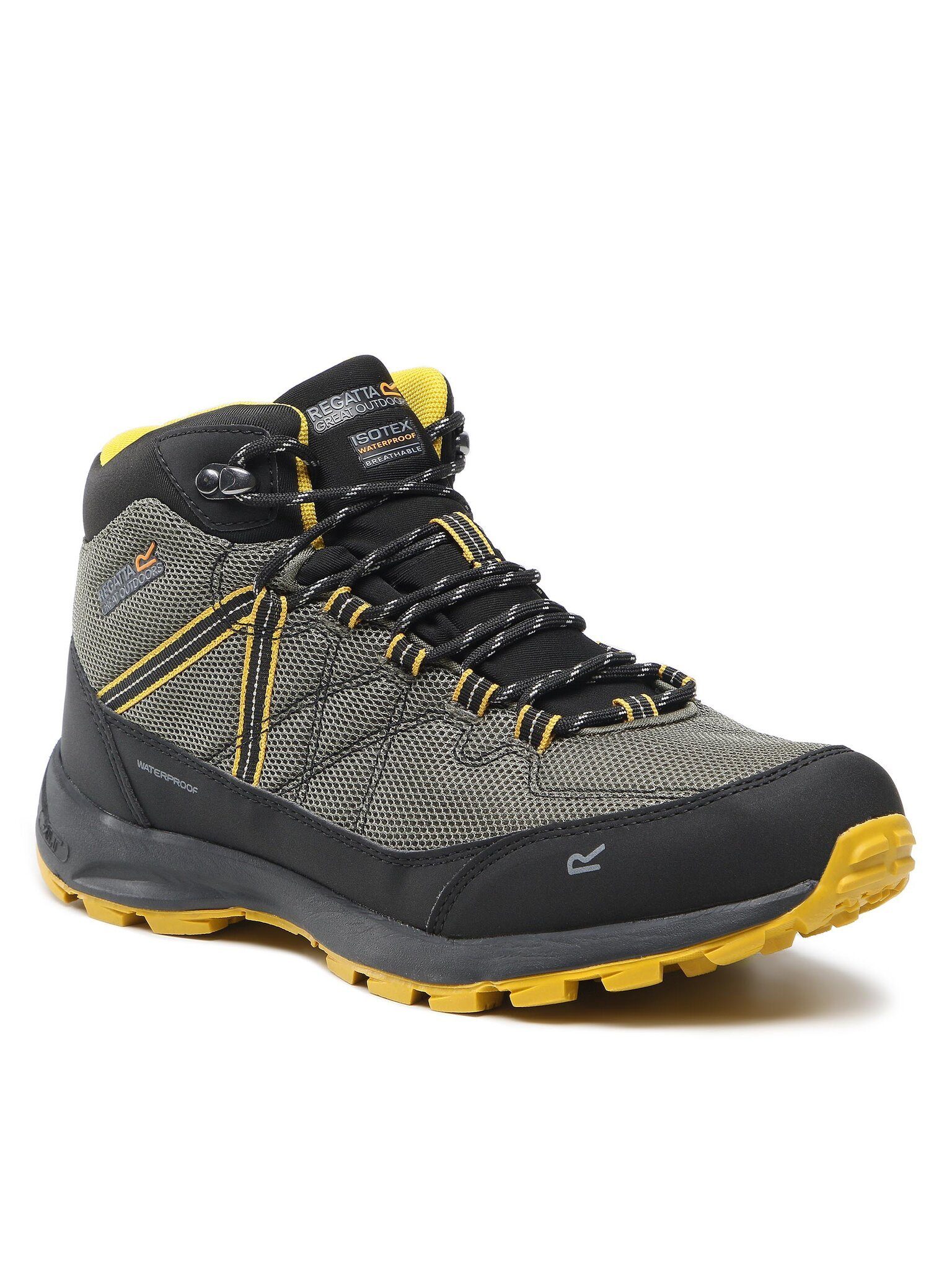 Regatta Trekkingschuhe Samaris Lite RMF700 Dark Khaki/Yellow Gold X8R Trekkingschuh