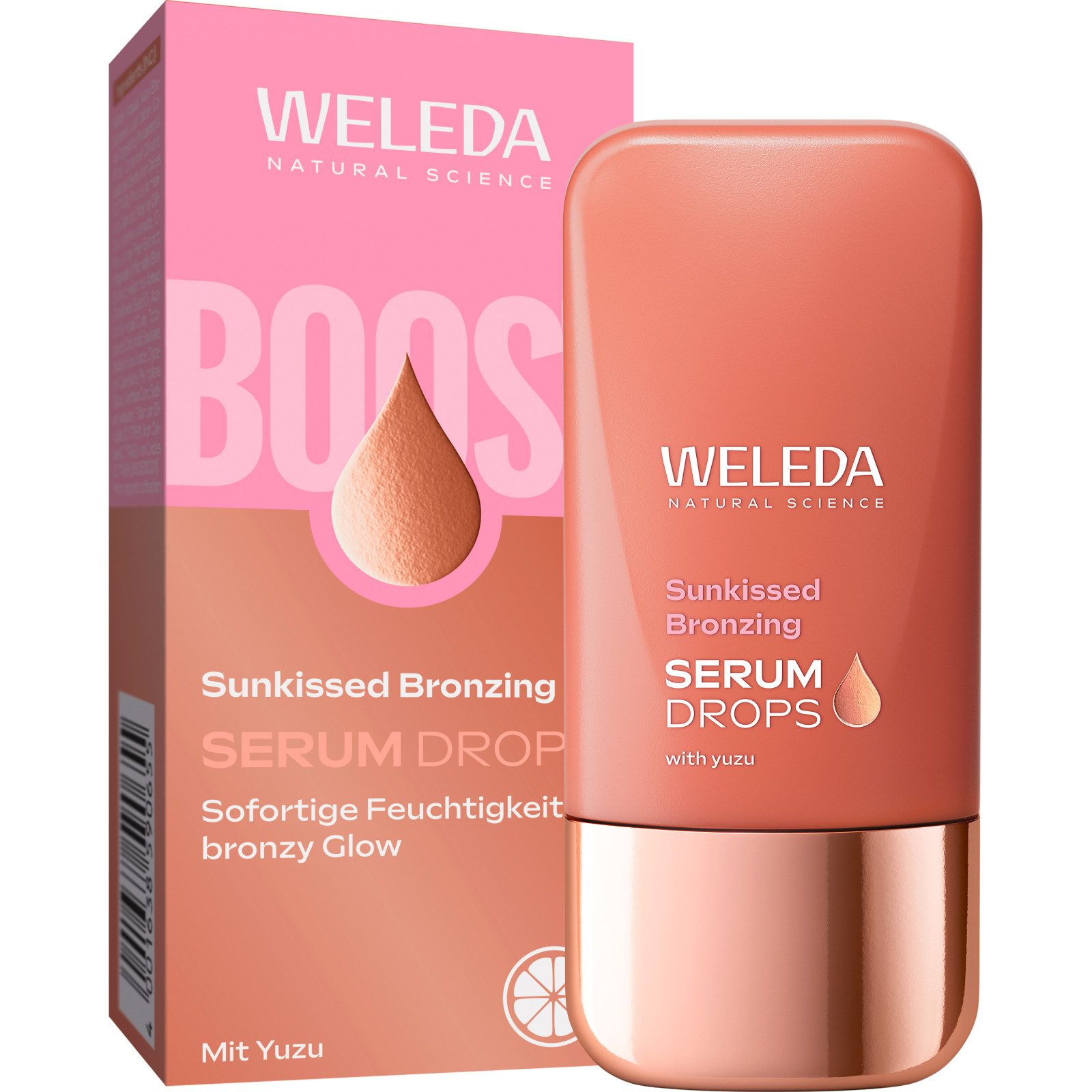 WELEDA Gesichtsserum SUNKISSED BRONZING SERUM DROPS, für einen sonnengeküssten Glow & Feuchtigkeit – ganz ohne Sonne