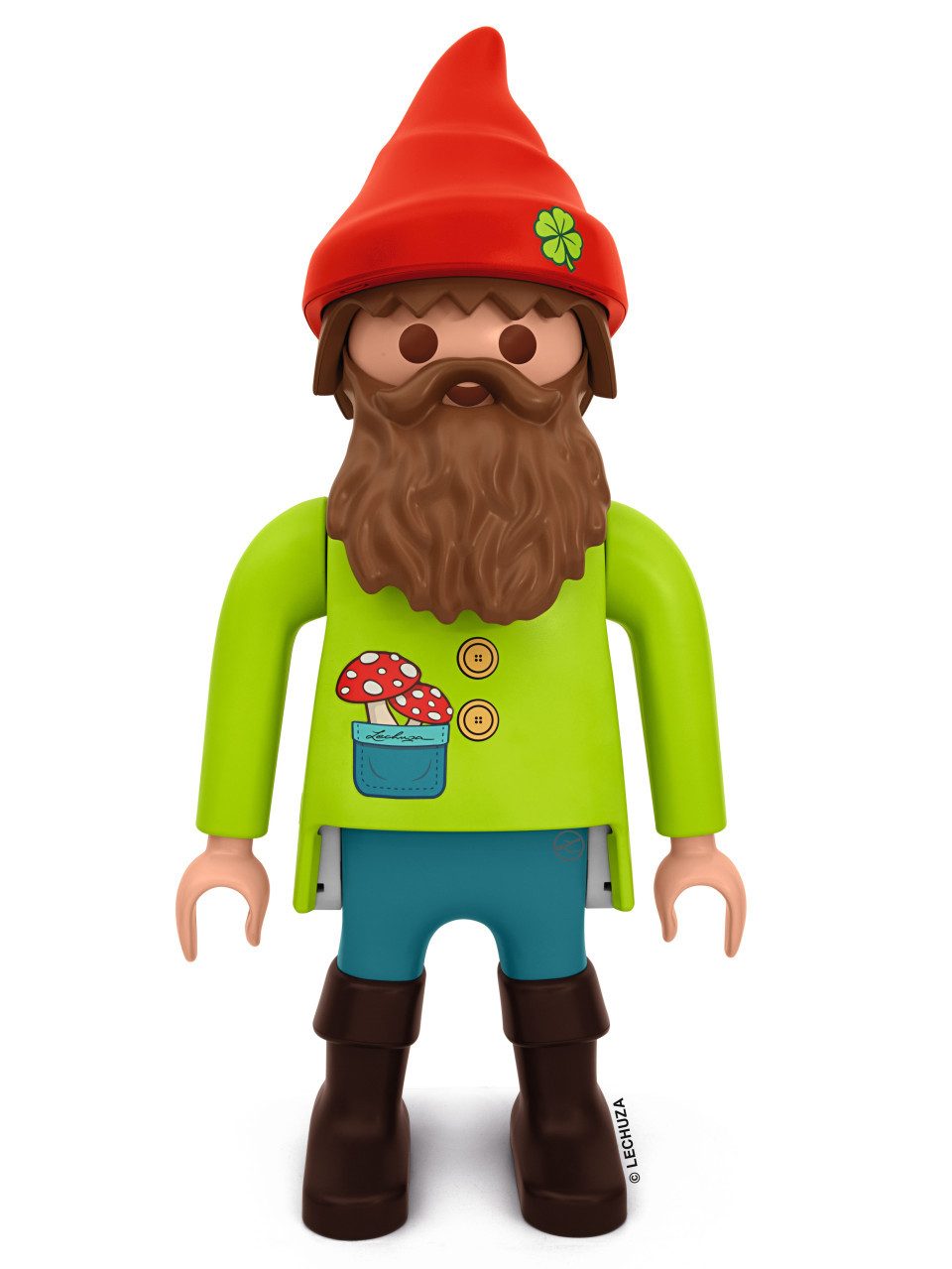 Lechuza® Gartenfigur Lechuza Dekofigur Playmobil® Glücksgartenzwerg 65