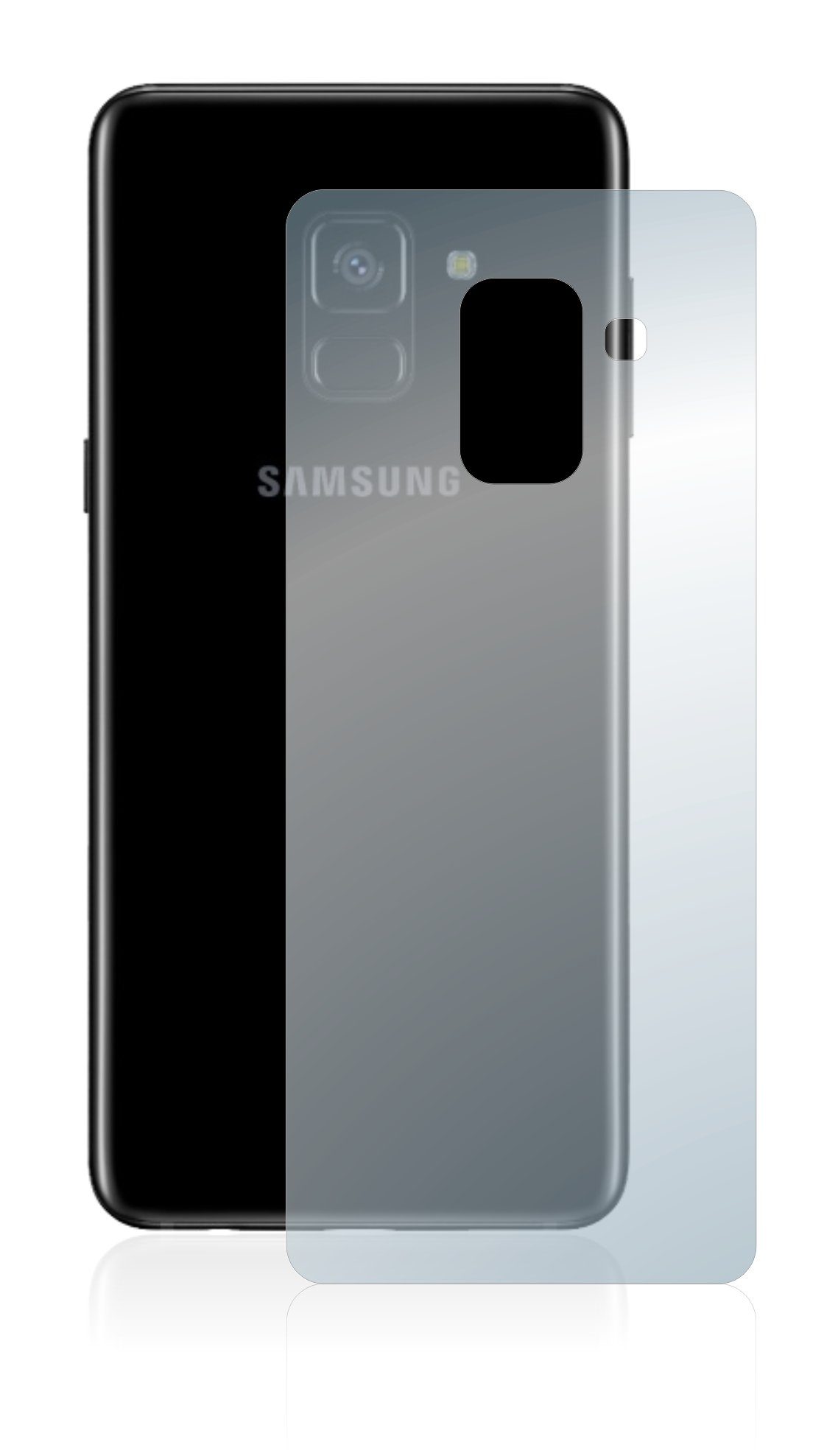 upscreen Schutzfolie für Samsung Galaxy A8 2018 (Rückseite),  Displayschutzfolie, Folie matt entspiegelt Anti-Reflex