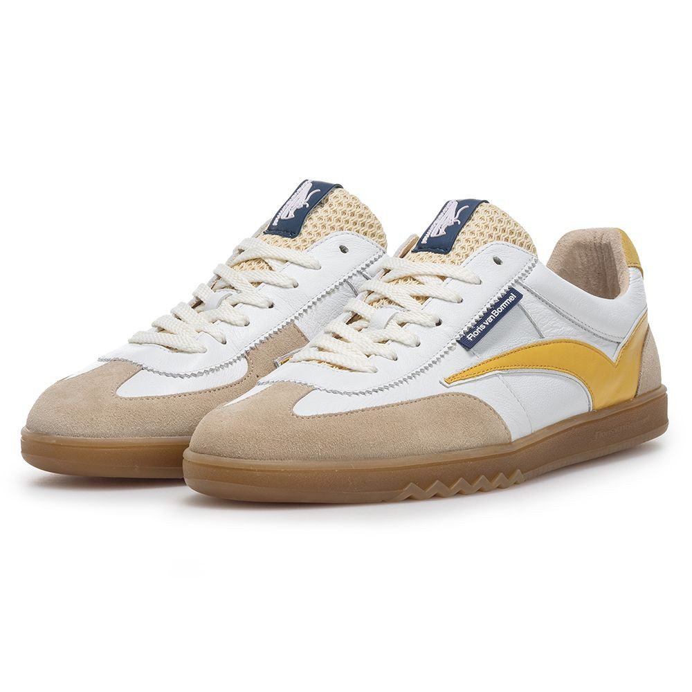 Floris van Bommel Floris Sport White Printed leather Sneaker