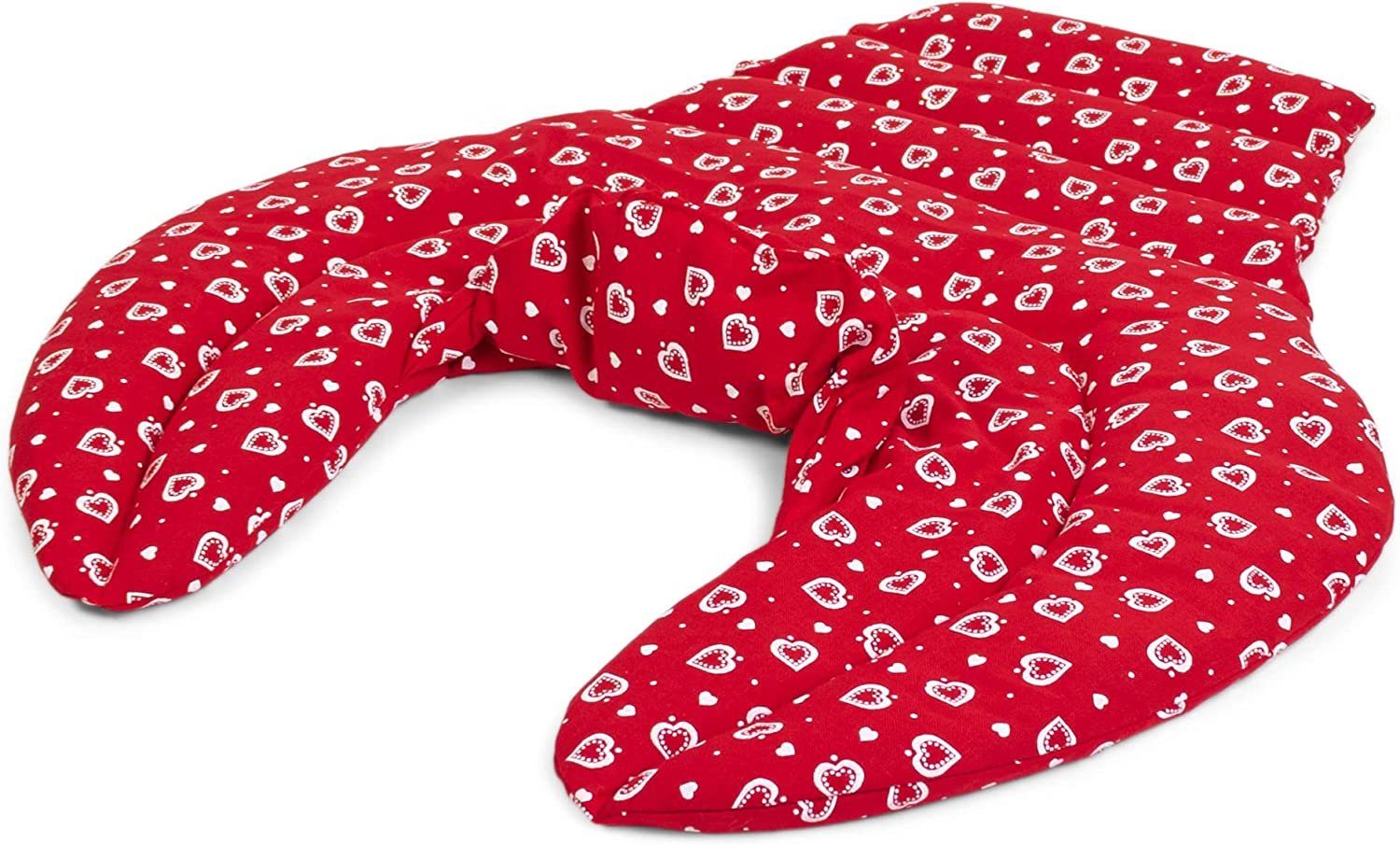 Giraffenland Wärmekissen Nackenhörnchen HWS Bio-Dinkel - Nacken Schultern Rücken - Wärmekissen, Wärme- (Mikrowelle/Backofen) o. Kältekissen (Kühlschrank/Gefriertruhe)