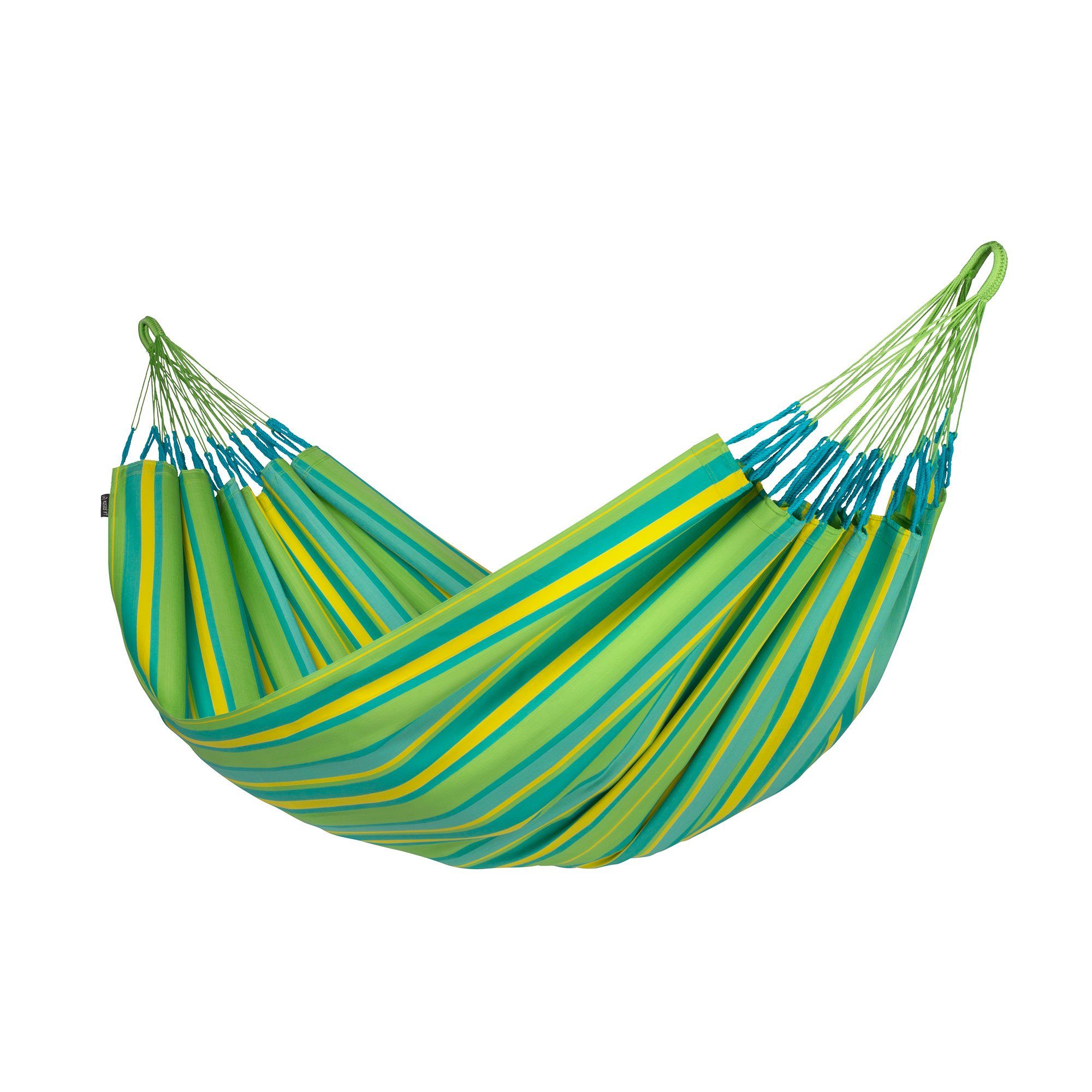 Hängematte Brisa Lime - Klassische Doppel-Hängematte Outdoor- LA SIESTA