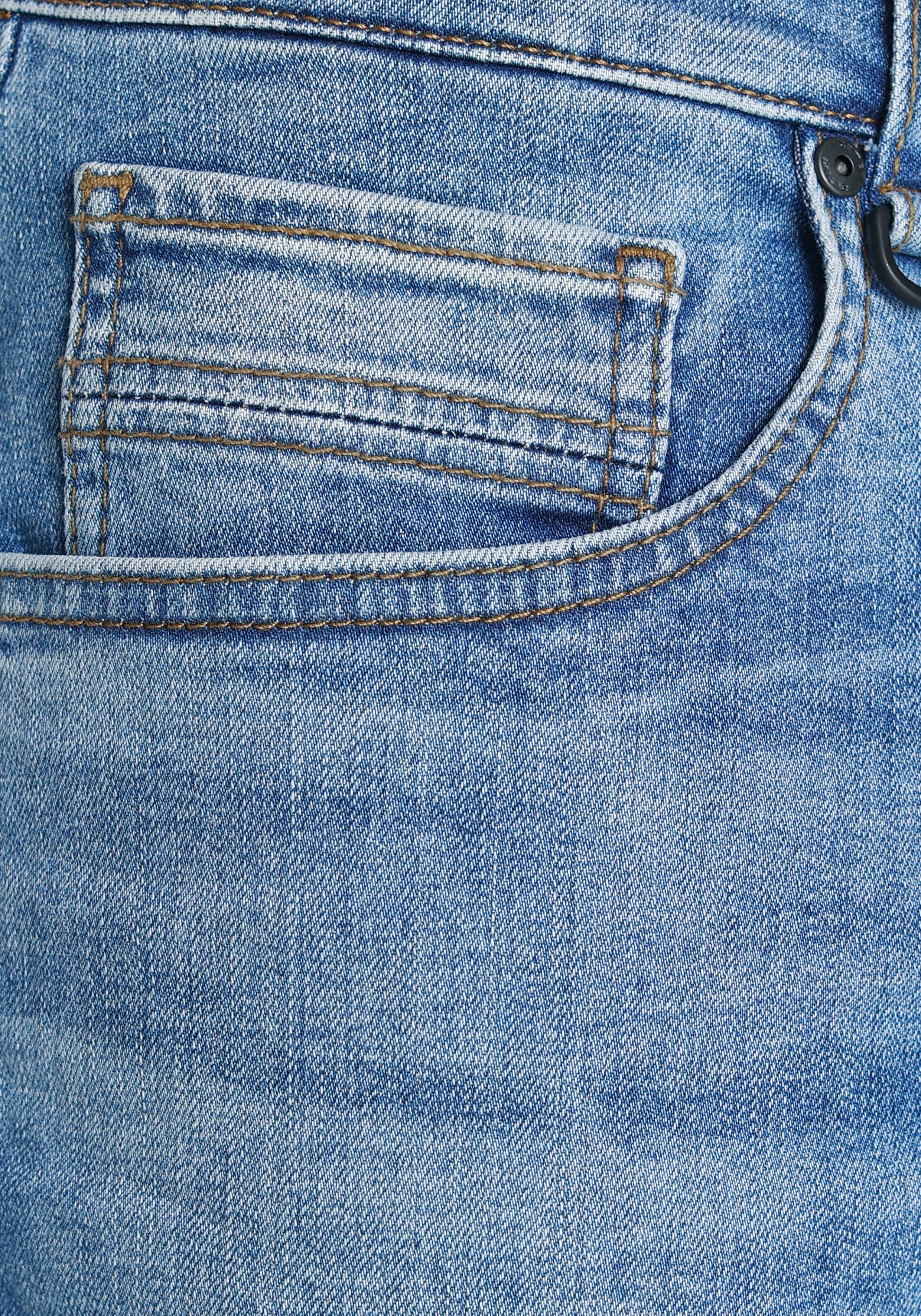 5-Pocket-Jeans camel WOODSTOCK active ocean-blue