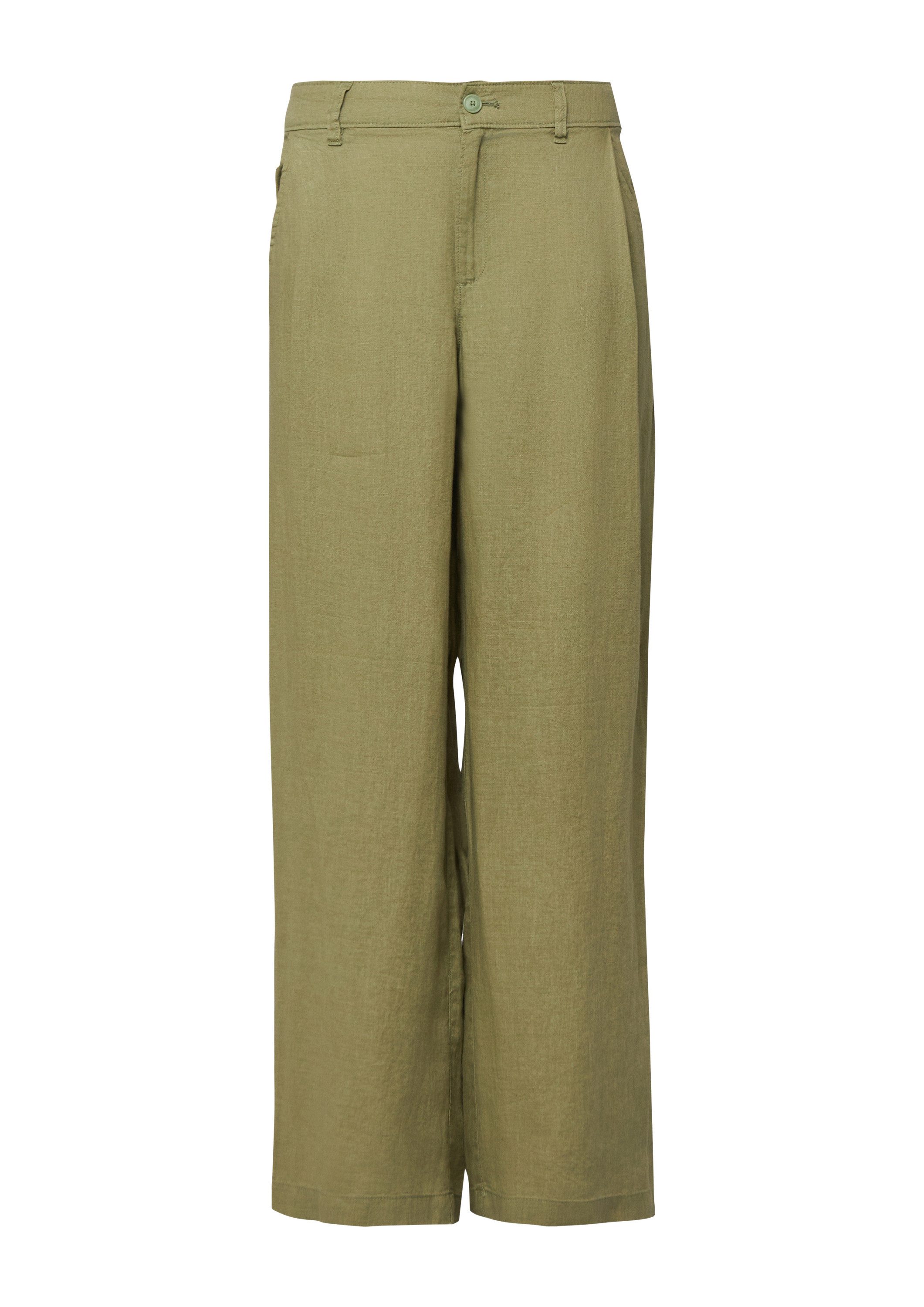 s.Oliver Chinos Hose Wide-Leg-Hose aus Leinen günstig online kaufen