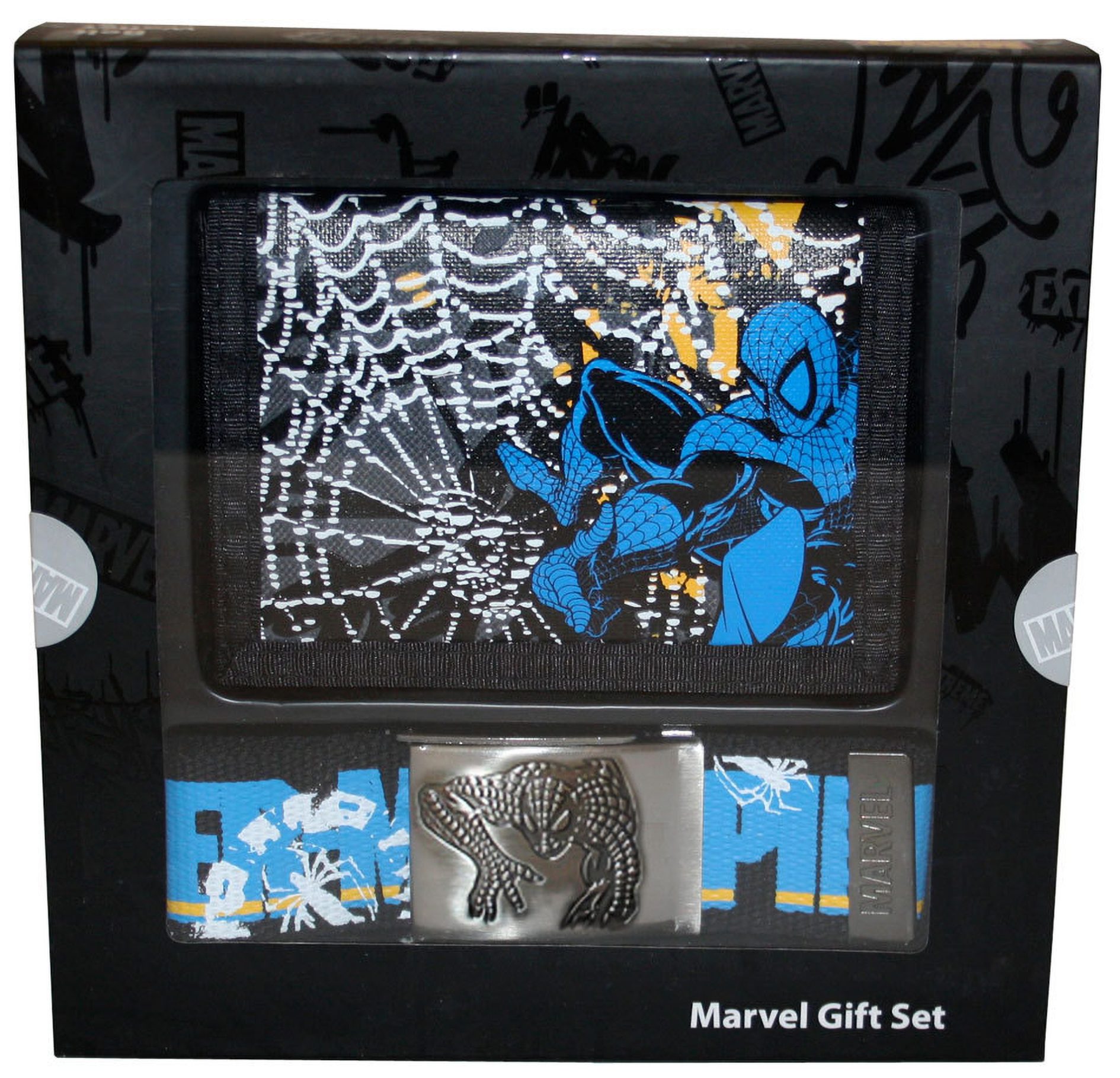 heo Flechtgürtel Marvel Geschenkset Spider-Man Gürtel & Geldbörse (1-St) Gürtel mit Metallschnalle + Geldbörse