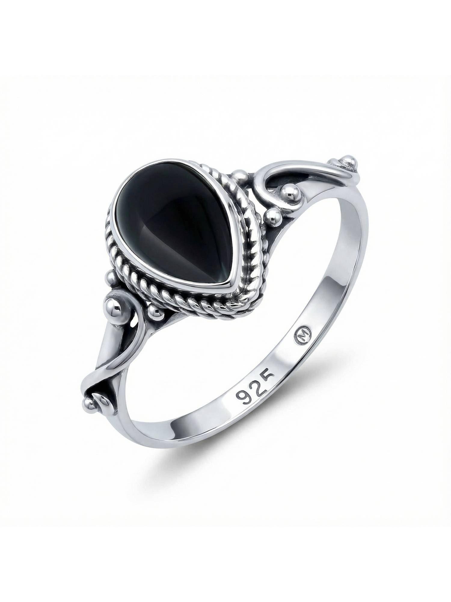 Silberring FITO aus 925 Silber mit Onyx