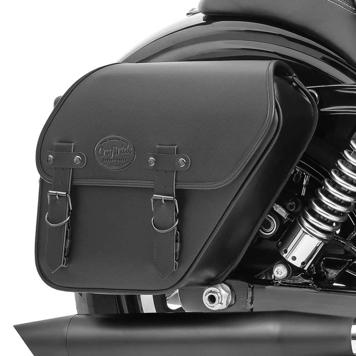 Craftride Satteltasche Satteltasche Fargo 13L rechts für Chopper / Custombike Seitentasche CB