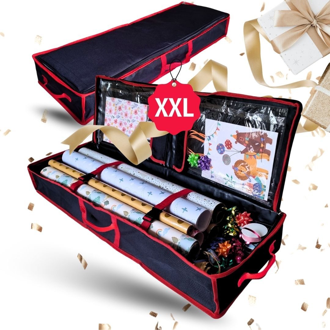 Topanbieter999 Aufbewahrungstasche Geschenkpapier, für bis zu 30 Rollen