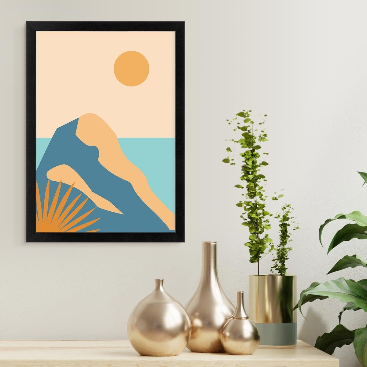 PHOTOLINI Bilderrahmen Poster-Einzelrahmen Modern Schmal günstig online kaufen
