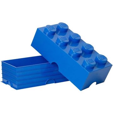 Room Copenhagen Aufbewahrungsdose LEGO® Storage Brick 8 Blau, mit 8 Noppen, Baustein-Form, stapelbar
