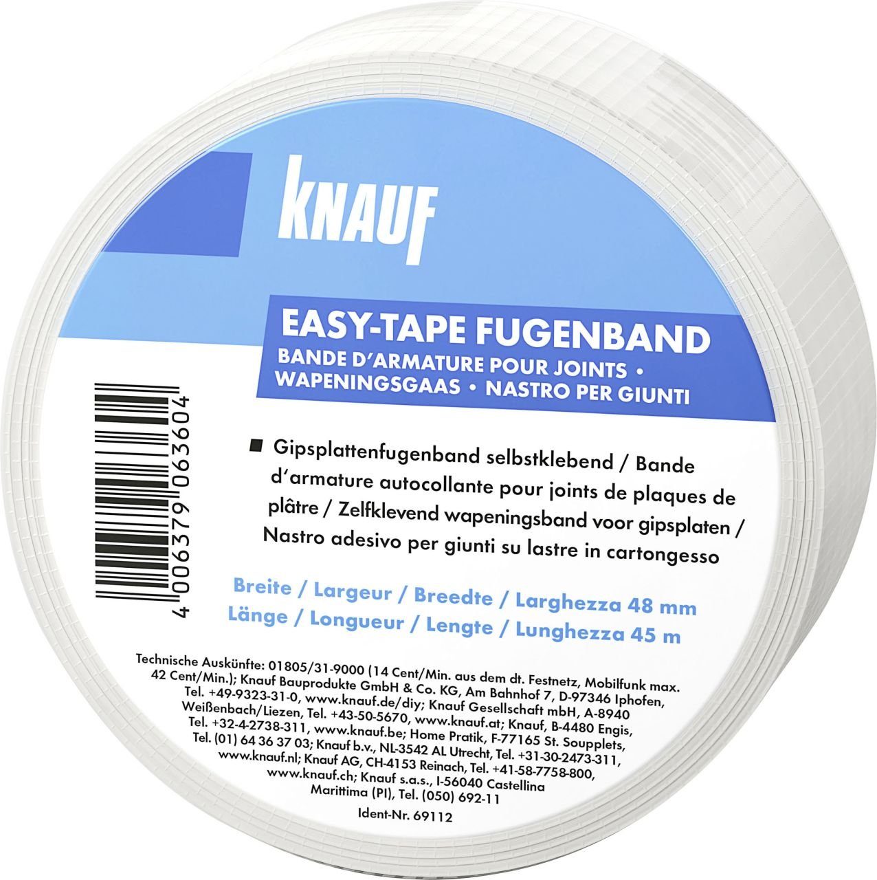 KNAUF Glasfasergewebe Knauf Gipsfaser-Fugenband easy-tape 45 günstig online kaufen