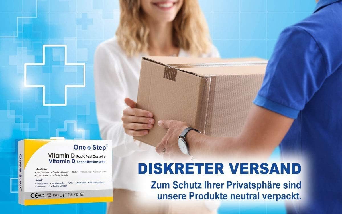 One+Step Nährstoffmangeltest Vitamin D Test Kit Selbsttest, 2-tlg. – Bild 5 von 5