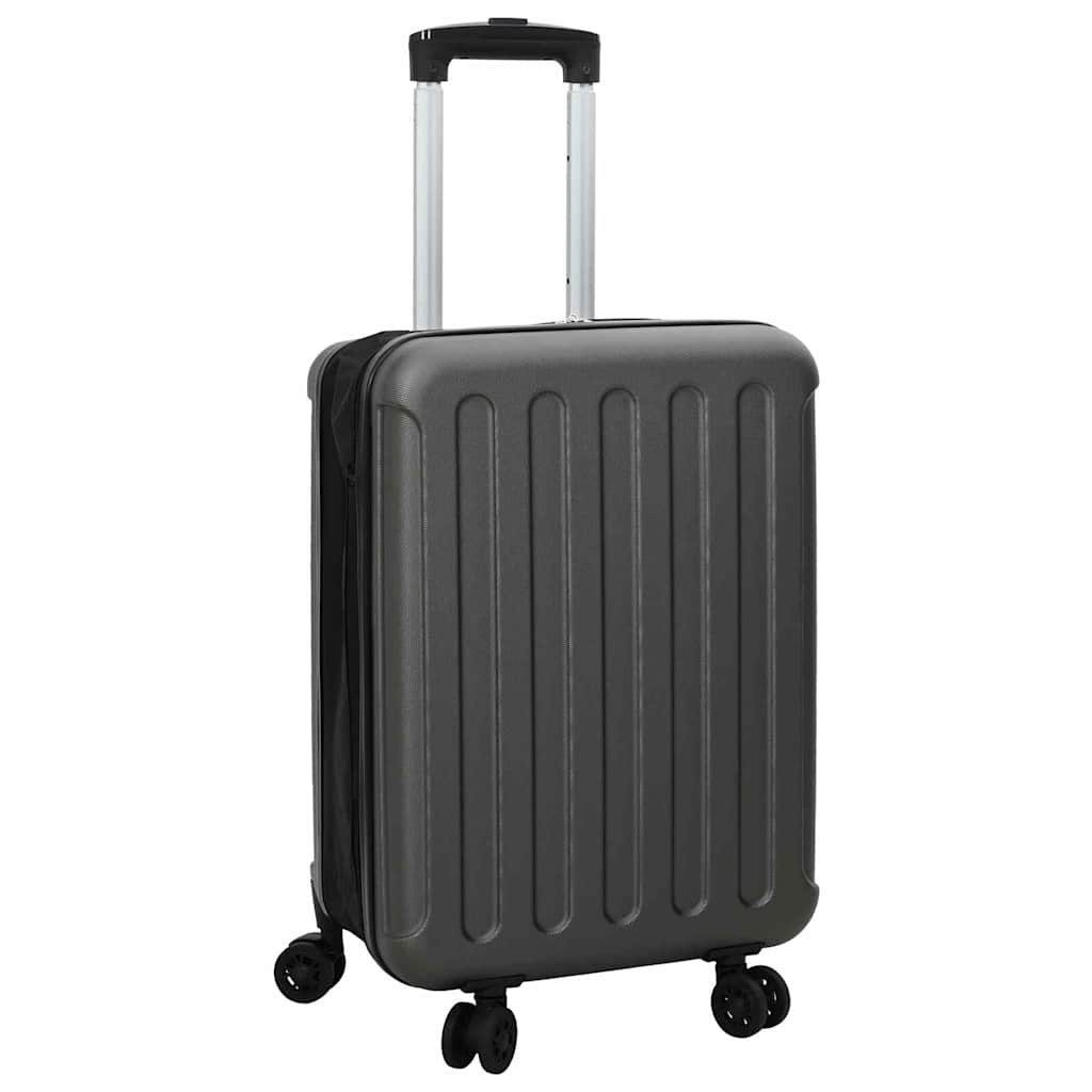 vidaXL Trolley Koffer mit Schloss Dunkelgrau 34 x 23 x 55,5 cm ABS Kunststoff
