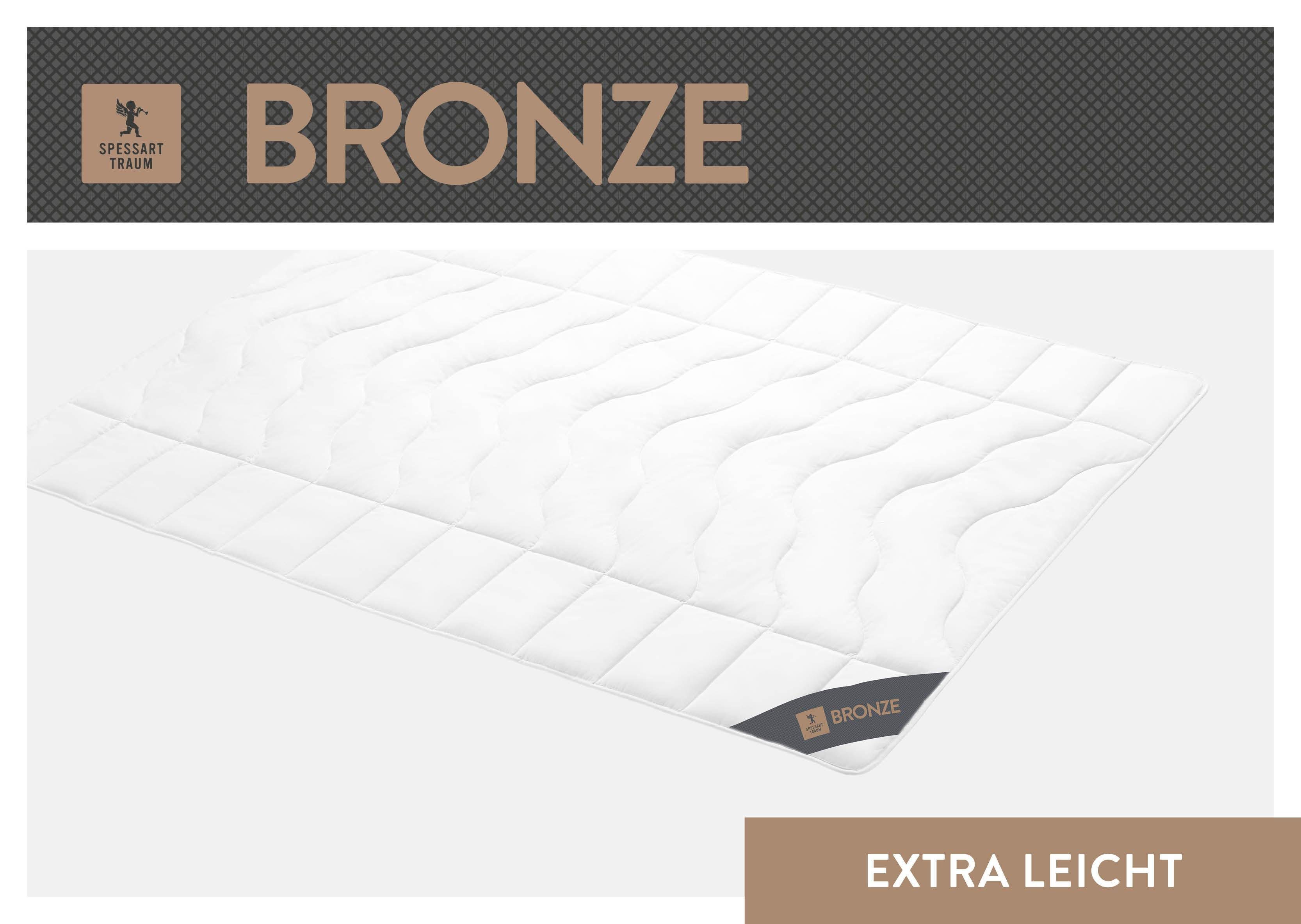 SPESSARTTRAUM Baumwollbettdecke Bronze, hergestellt in Deutschland, allergikerfreundlich
