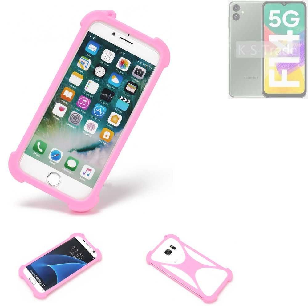 K-S-Trade Handyhülle für Samsung Galaxy A14, Handy Hülle Schutz Hülle Bumper Silikon Schutz Hülle Cover Case