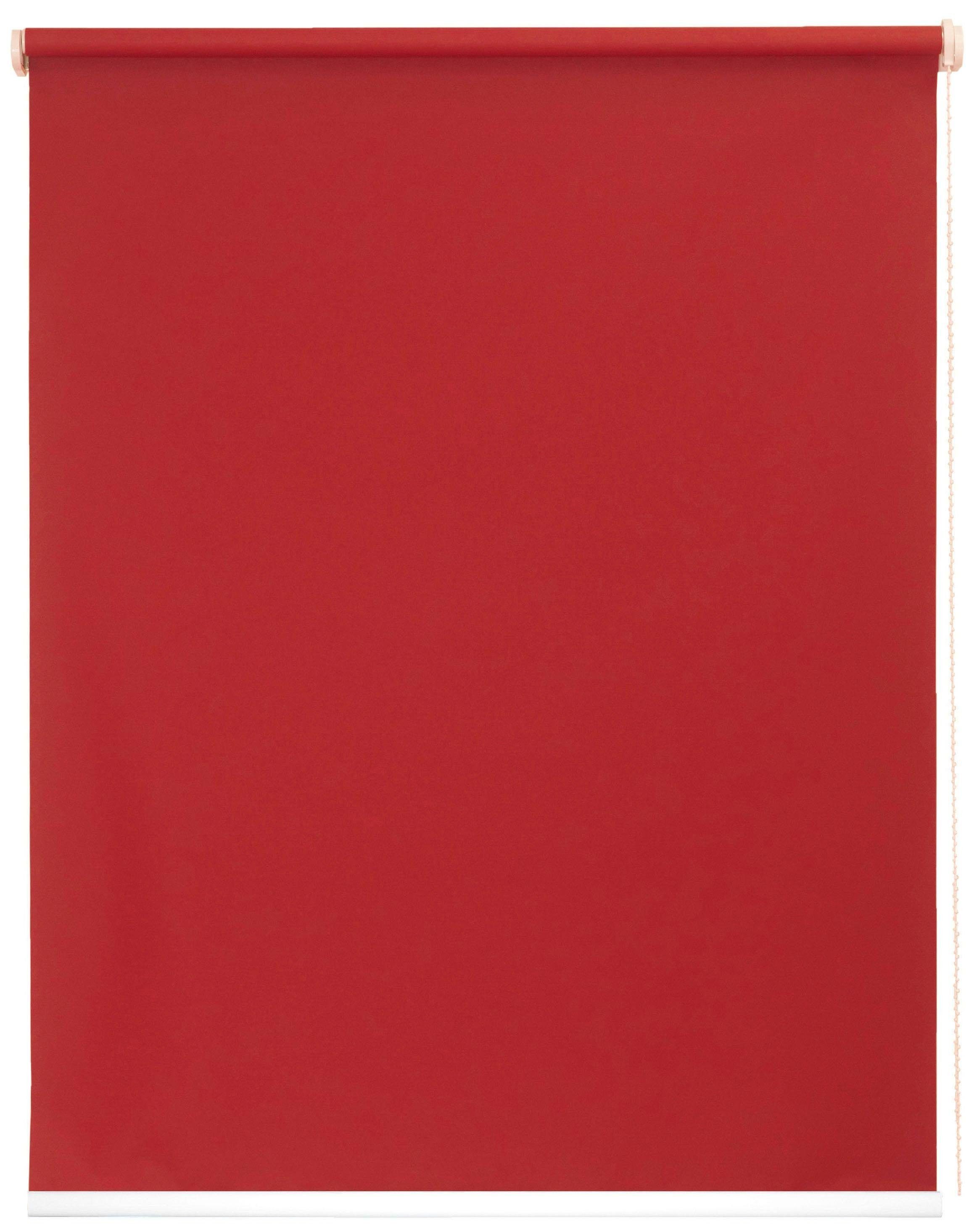 Made Germany Seitenzugrollo freihängend, Klemmfix, uni, size Bohren, ohne Lichtschutz, sunlines, One rot in Style